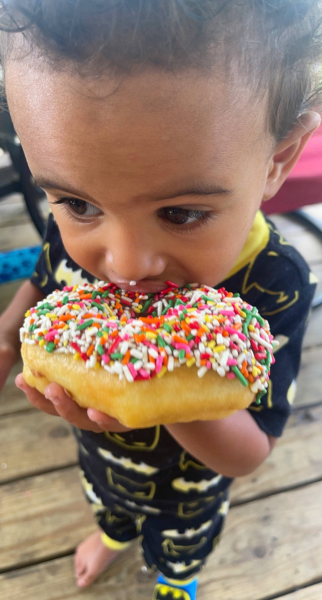 Sean is registered to the contest to win money with this photo: baked_goods, baking, candy, child, confectionery, cream, cuisine, dessert, dish, event, finger_food, food, fun, happy, ingredient, junk_food, nonpareils, person, recipe, sweetness