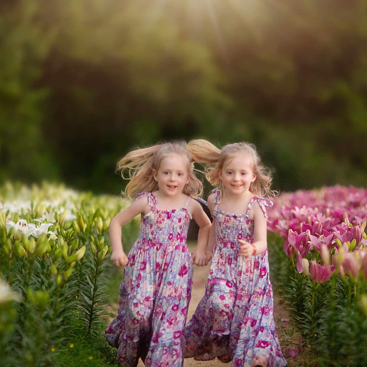 Cassidy And Jemma joined the competition — help win amazing prizes! child, clothing, dress, face, female, flower, flowerarrangement, flowerbouquet, geranium, girl, grass, head, nature, outdoors, person, petal, photography, plant, portrait, vegetation