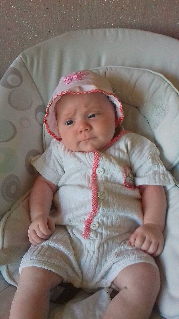 Ayanna participe au concours pour gagner de l'argent avec cette photo : baby, baby_products, cheek, child, person, pink, product, skin, toddler