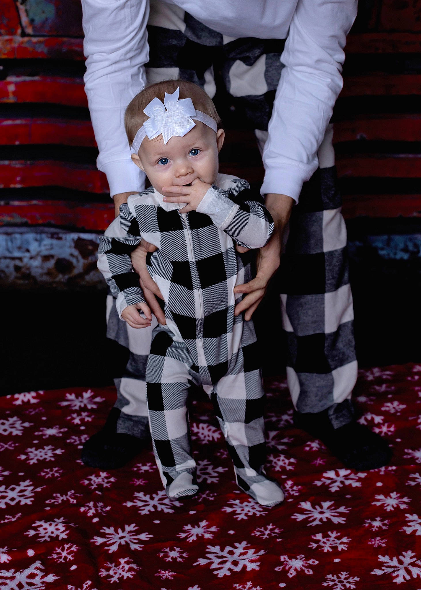 Aleina is registered to the contest to win money with this photo: baby_toddler_clothing, boot, carmine, carpet, child, event, fashion_design, fawn, flooring, formal_wear, fun, fur, headwear, pattern, person, plaid, purple, sleeve, smile, tartan