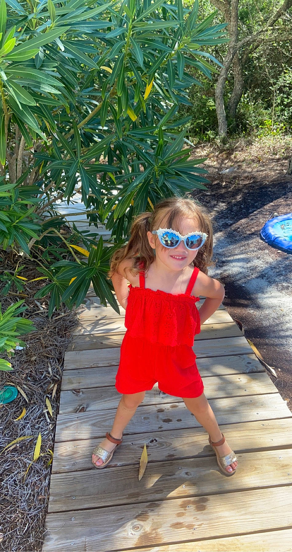 Aubreigh joined the competition — help win amazing prizes! arecales, baby_toddler_clothing, blue, botany, electric_blue, eyewear, glasses, goggles, grass, happy, joy, leisure, people_in_nature, person, plant, summer, sunglasses, toddler, tree, waist