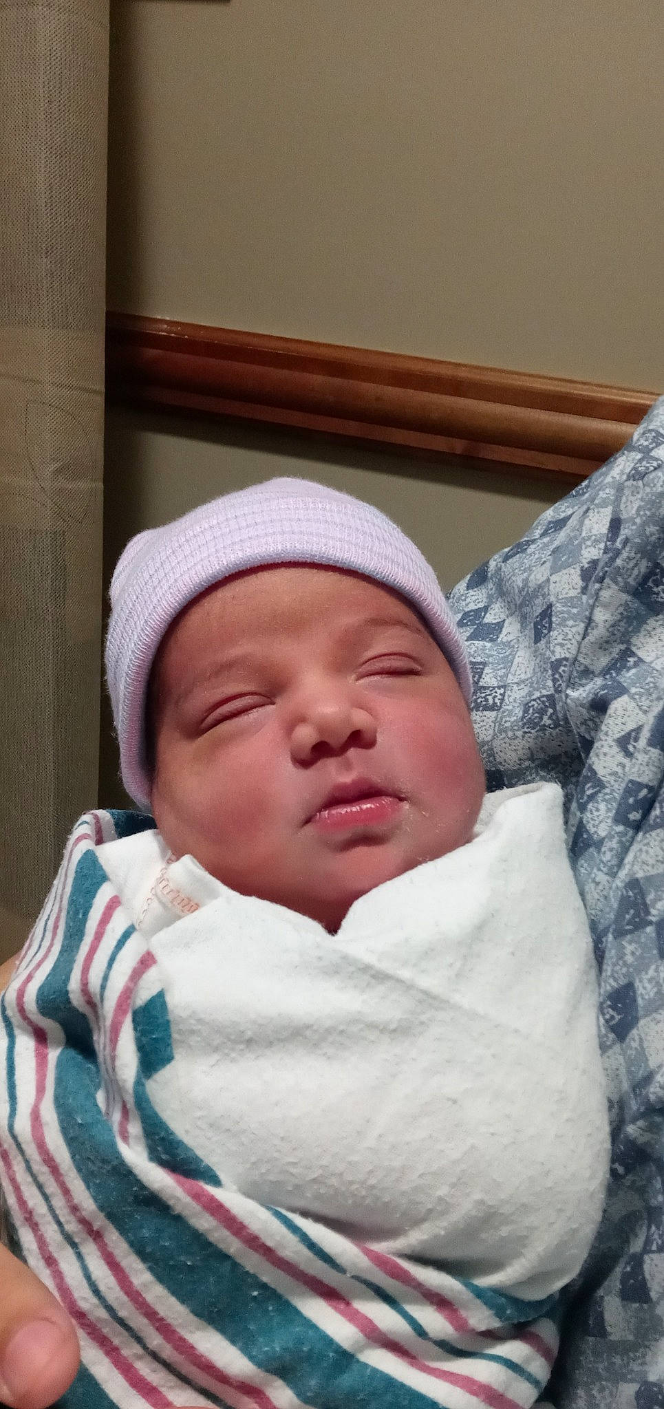 Joleen joined the competition — help win amazing prizes! baby, baby_products, baby_safety, baby_sleeping, baby_toddler_clothing, beanie, bedding, bedtime, cap, cheek, child, childbirth, comfort, face, hat, headwear, linens, nap, person, room