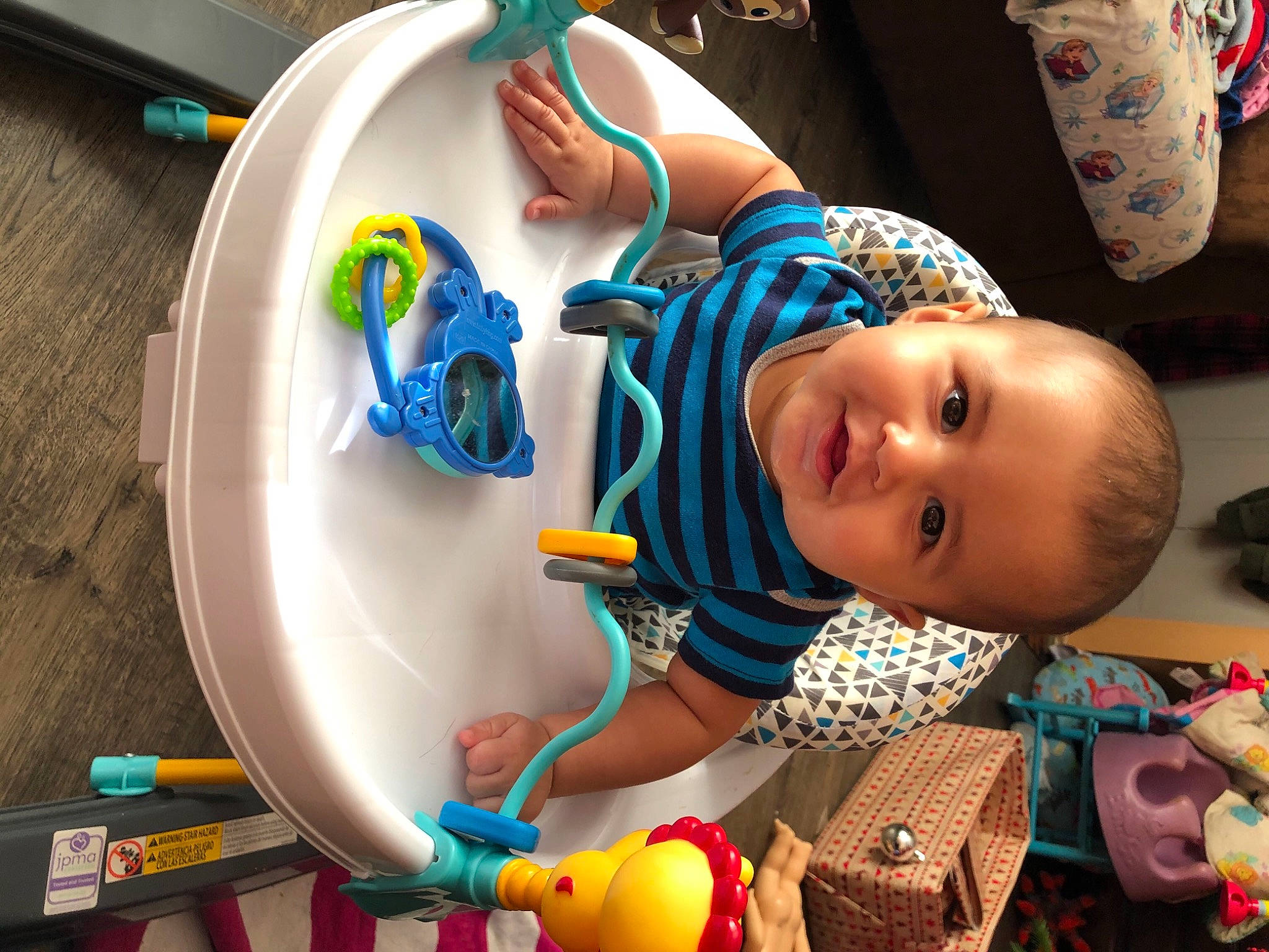 Carmelo joined the competition — help win amazing prizes! baby, baby_playing_with_toys, baby_products, baby_toddler_clothing, baby_toys, child, joy, person, plastic, toddler, toy