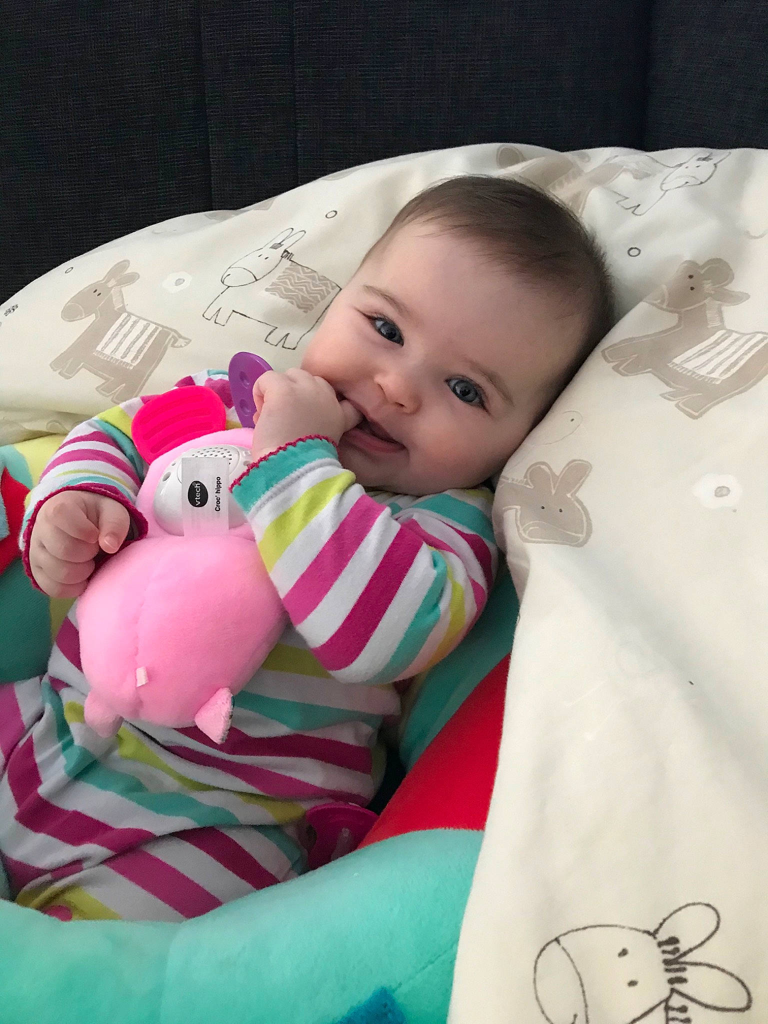 Lana-rose participe au concours pour gagner de l'argent avec cette photo : baby, baby_products, bedtime, cheek, child, infant_bed, person, pink, product, skin, textile, toddler