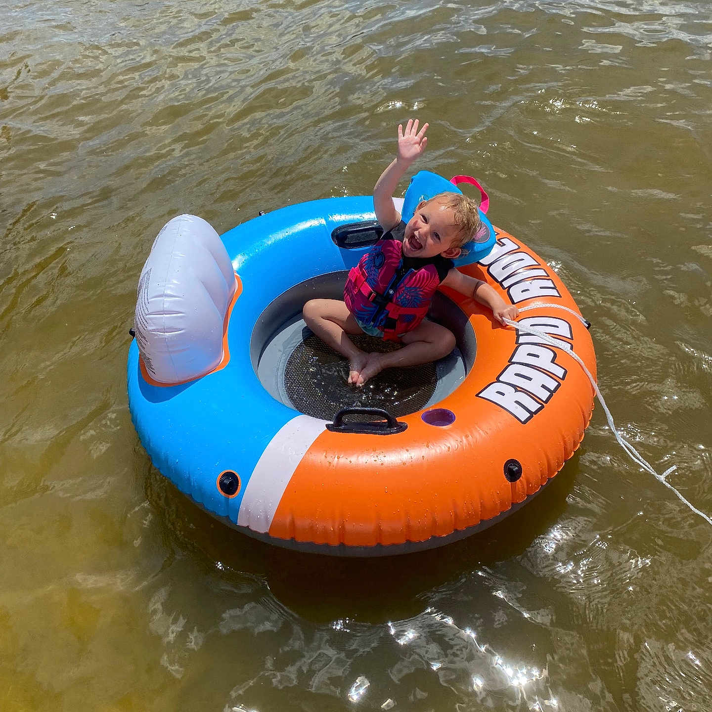 Mayleelynn is registered to the contest to win money with this photo: animal, boy, canine, child, clothing, dog, face, head, leisureactivities, lifejacket, male, person, pet, photography, portrait, sport, summer, tubing, vest, water