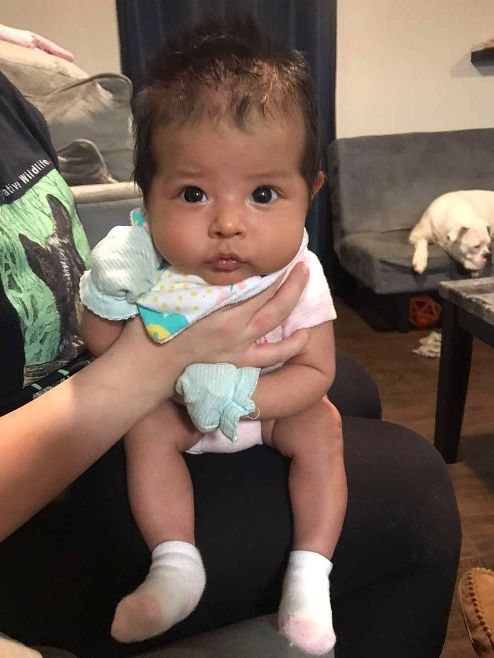 Amanda joined the competition — help win amazing prizes! baby, cheek, child, person, sitting, skin, toddler