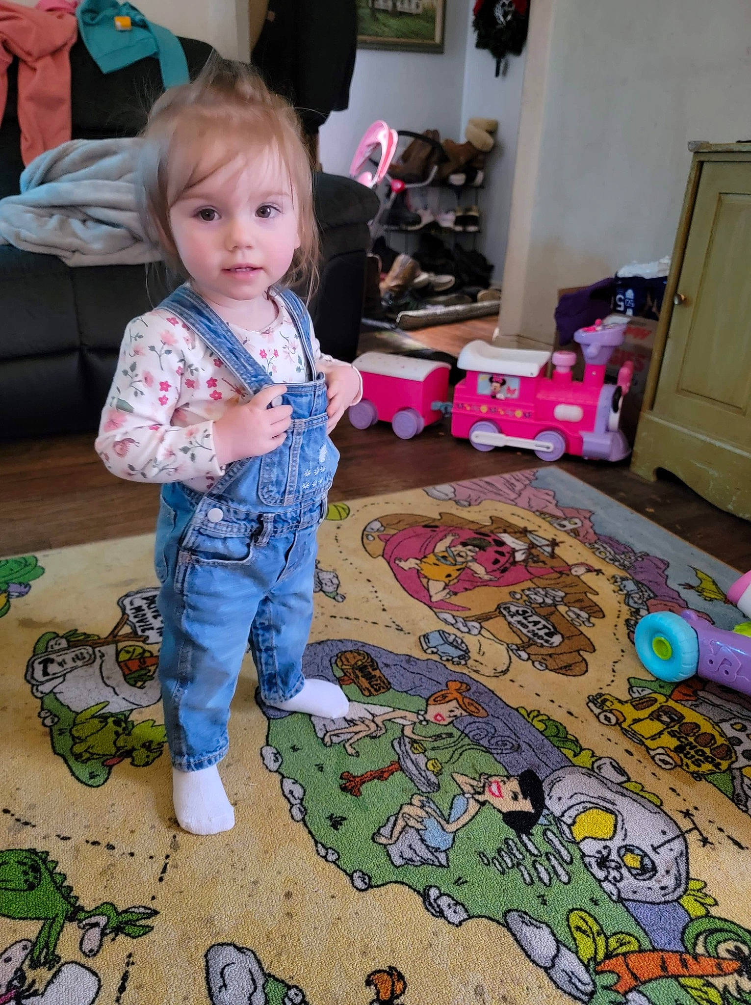 Kinsleigh joined the competition — help win amazing prizes! art, baby, baby_toddler_clothing, baby_toys, carpet, chair, child, floor, flooring, fun, linens, pattern, person, play, room, sitting, textile, toddler, toy, visual_arts