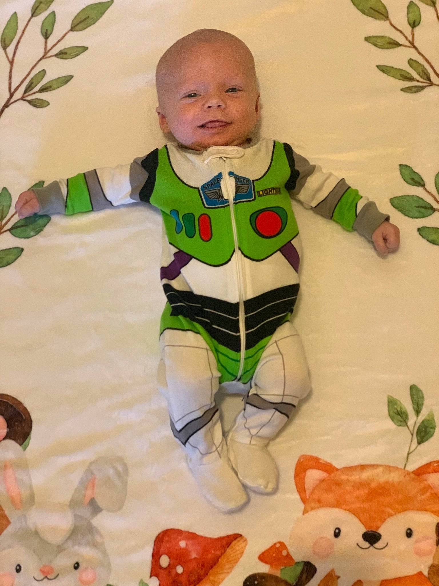 Jaxsen joined the competition — help win amazing prizes! baby, baby_toddler_clothing, face, happy, head, human_body, leaf, leg, mammal, person, photograph, pink, product, red, skin, sleeve, smile, textile, toddler, vertebrate