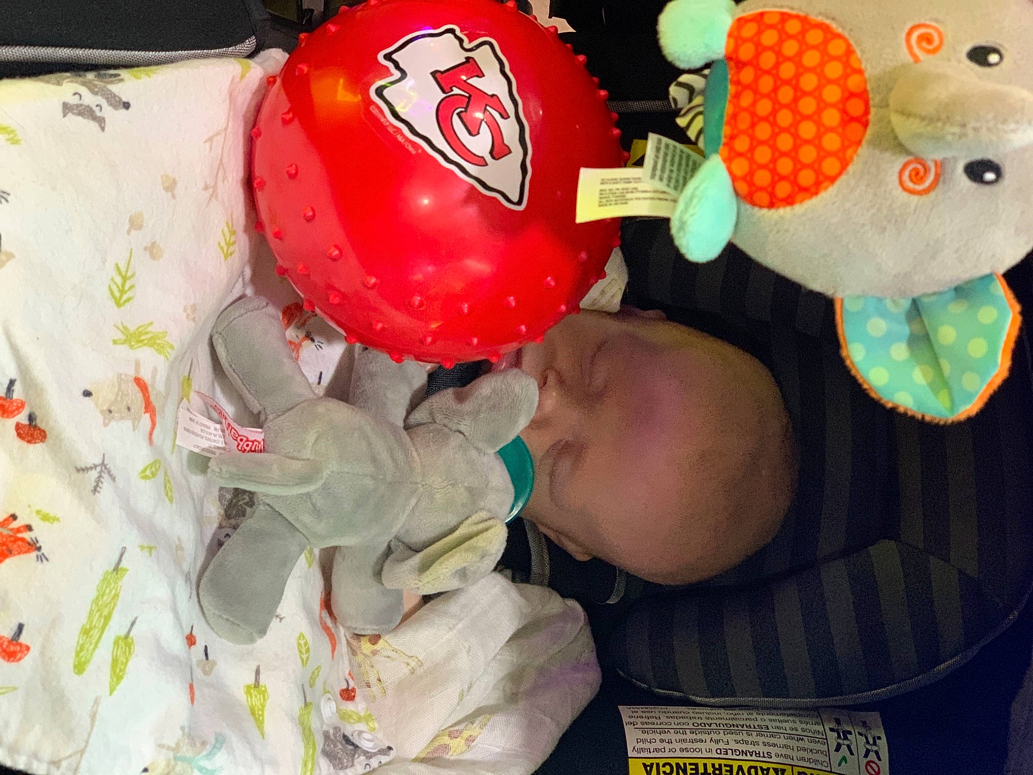 Jaxsen joined the competition — help win amazing prizes! baby, baby_products, baby_toddler_clothing, baby_toys, carmine, child, event, fictional_character, fun, happy, party_supply, person, personal_protective_equipment, product, room, stuffed_toy, textile, toddler, toy, white