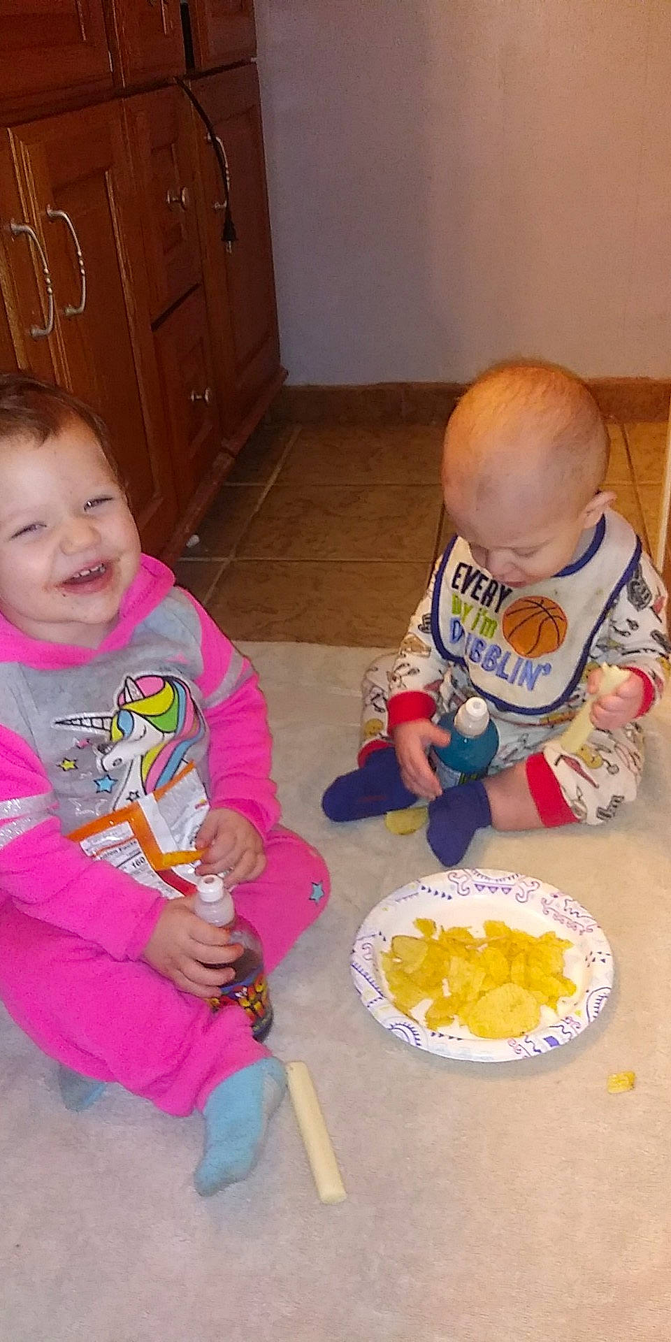 Janna joined the competition — help win amazing prizes! baby_food, child, food, joy, person, play, toddler