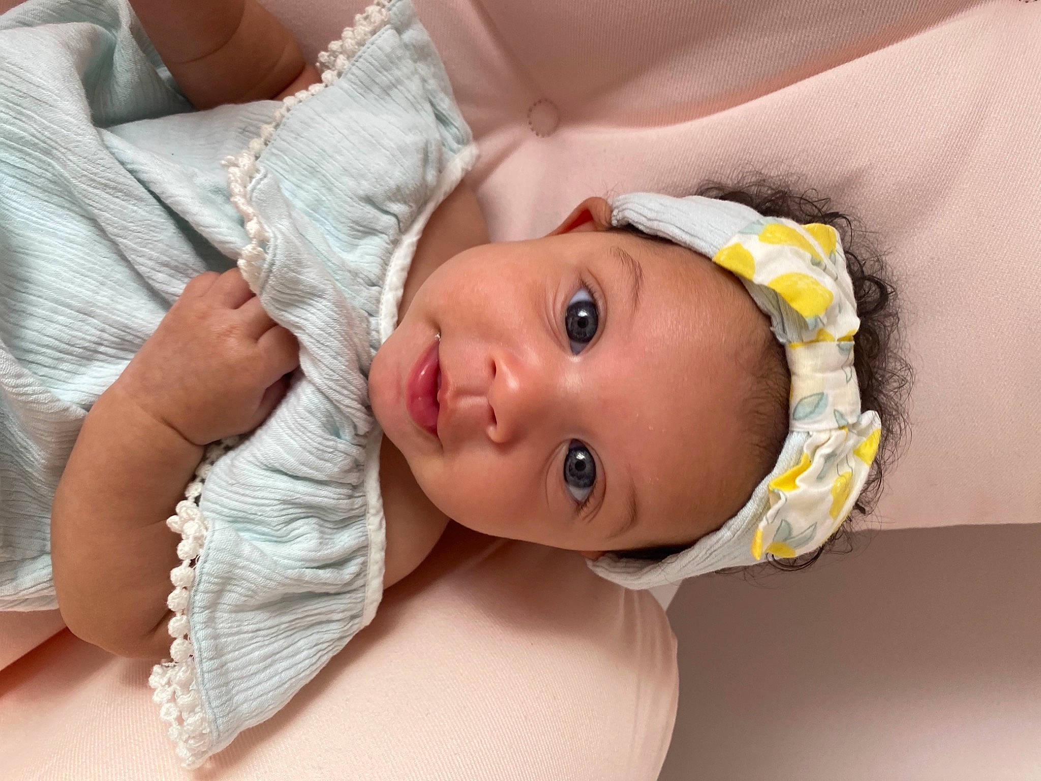 Sorraya is registered to the contest to win money with this photo: arm, baby, baby_toddler_clothing, cheek, comfort, eye, eyebrow, eyelash, gesture, hat, head, human_body, iris, linens, lip, mouth, neck, nose, person, skin