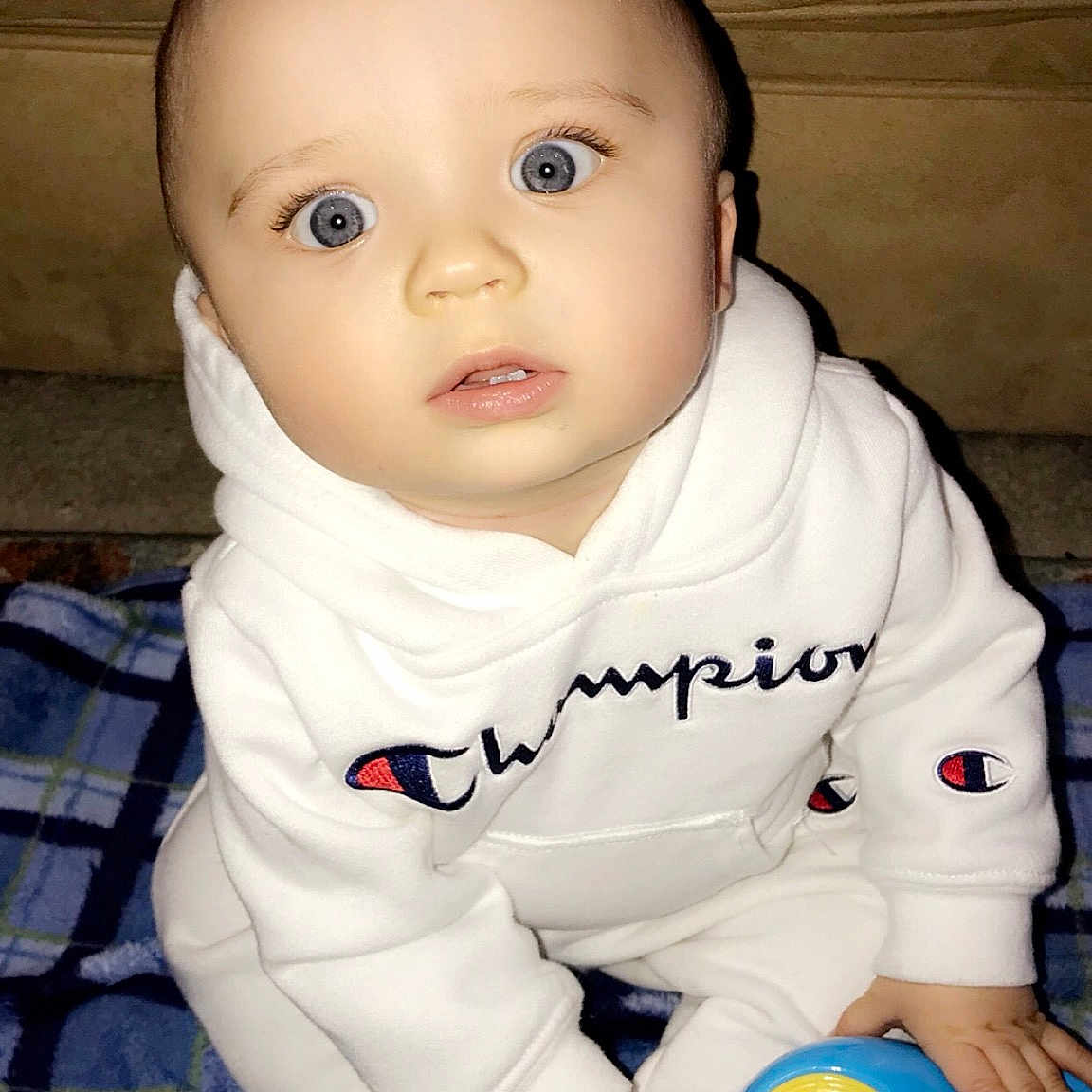 Zayne is registered to the contest to win money with this photo: baby, baby_products, baby_toddler_clothing, cheek, child, eye, head, nose, person, skin, toddler