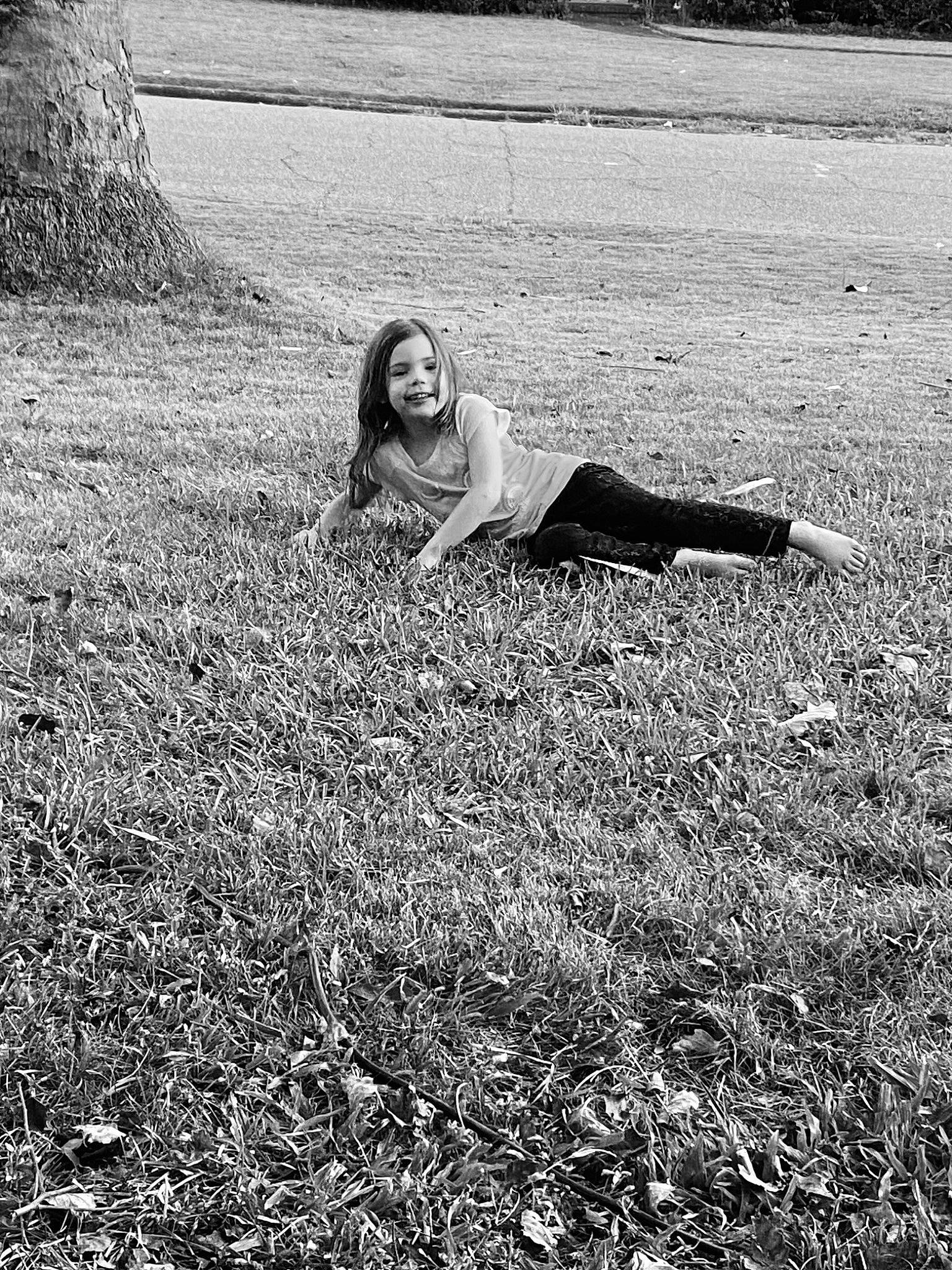 Naomi joined the competition — help win amazing prizes! black, black_and_white, field, flash_photography, grass, grassland, happy, human_leg, landscape, meadow, monochrome, monochrome_photography, people_in_nature, person, plant, shadow, smile, soil, tints_and_shades, tree