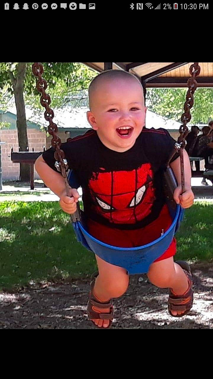Brendan joined the competition — help win amazing prizes! arm, baby, child, cool, fun, happy, joint, joy, leg, muscle, outdoor_play_equipment, person, play, playground, shoulder, smile, swing, thigh, toddler, tree