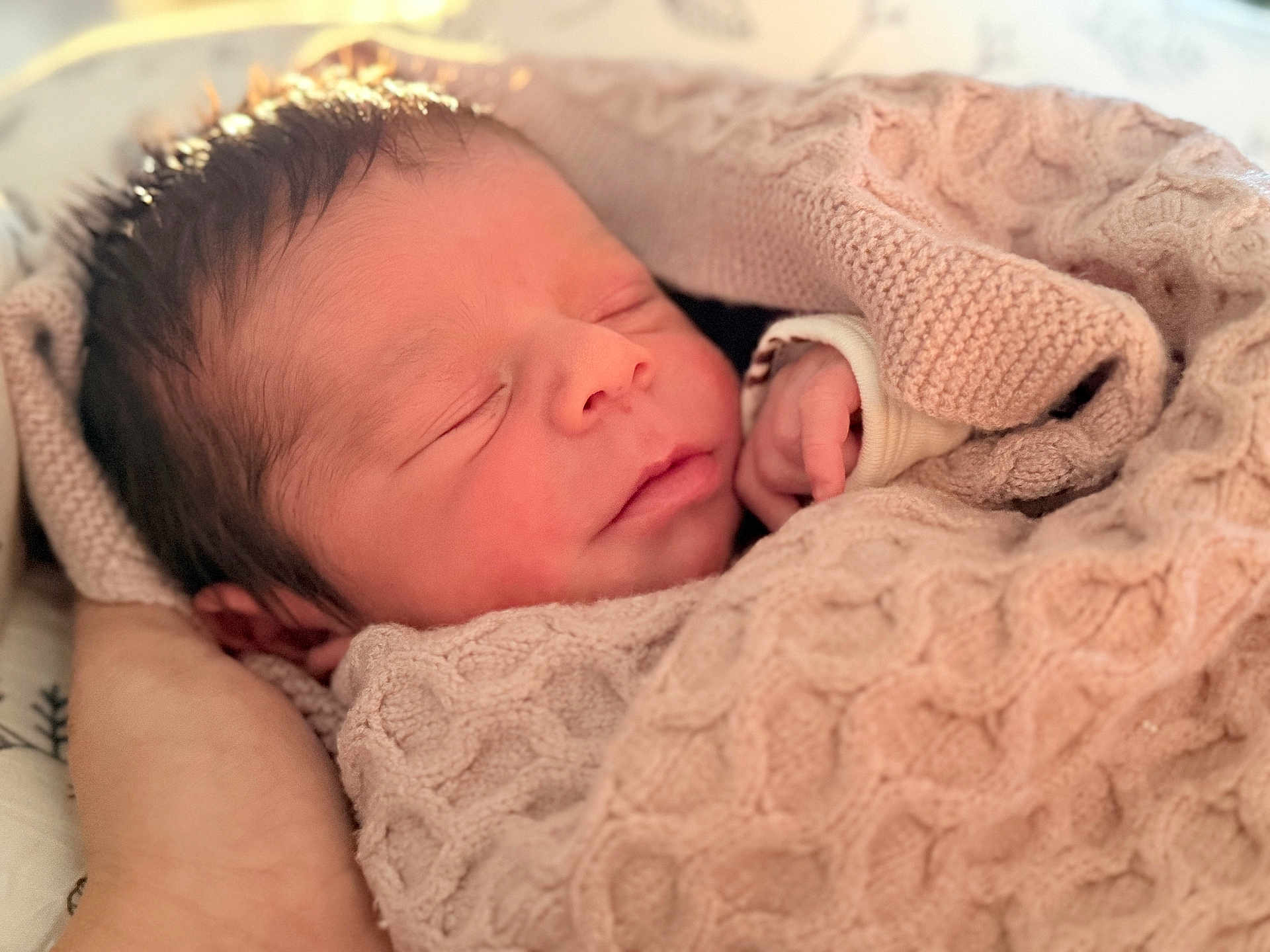 Alexander is registered to the contest to win money with this photo: newborn, baby, sleeping, blanket, knitted, pink, hand, closeup, face, infant, cute, soft, peaceful, resting, portrait, child, tender, warm, cozy, skin