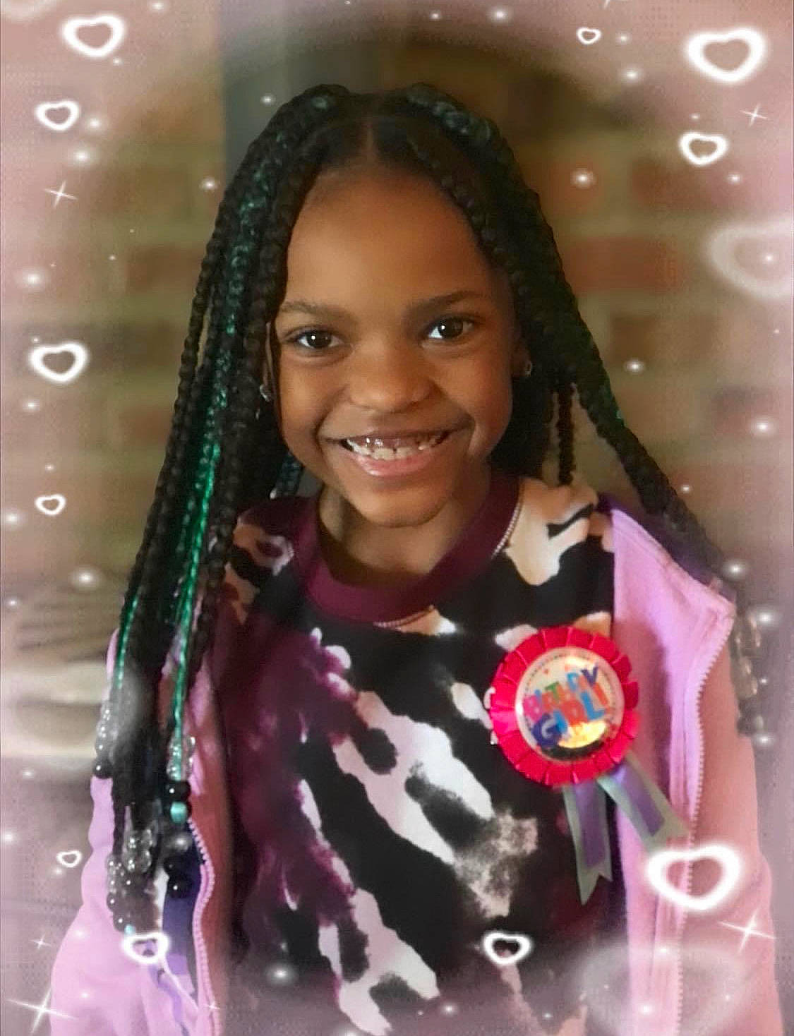 Breanna joined the competition — help win amazing prizes! beauty, black_hair, cheek, cool, eye, eyebrow, facial_expression, fashion, fun, hair, hairstyle, happy, head, human, joy, long_hair, magenta, person, pink, skin