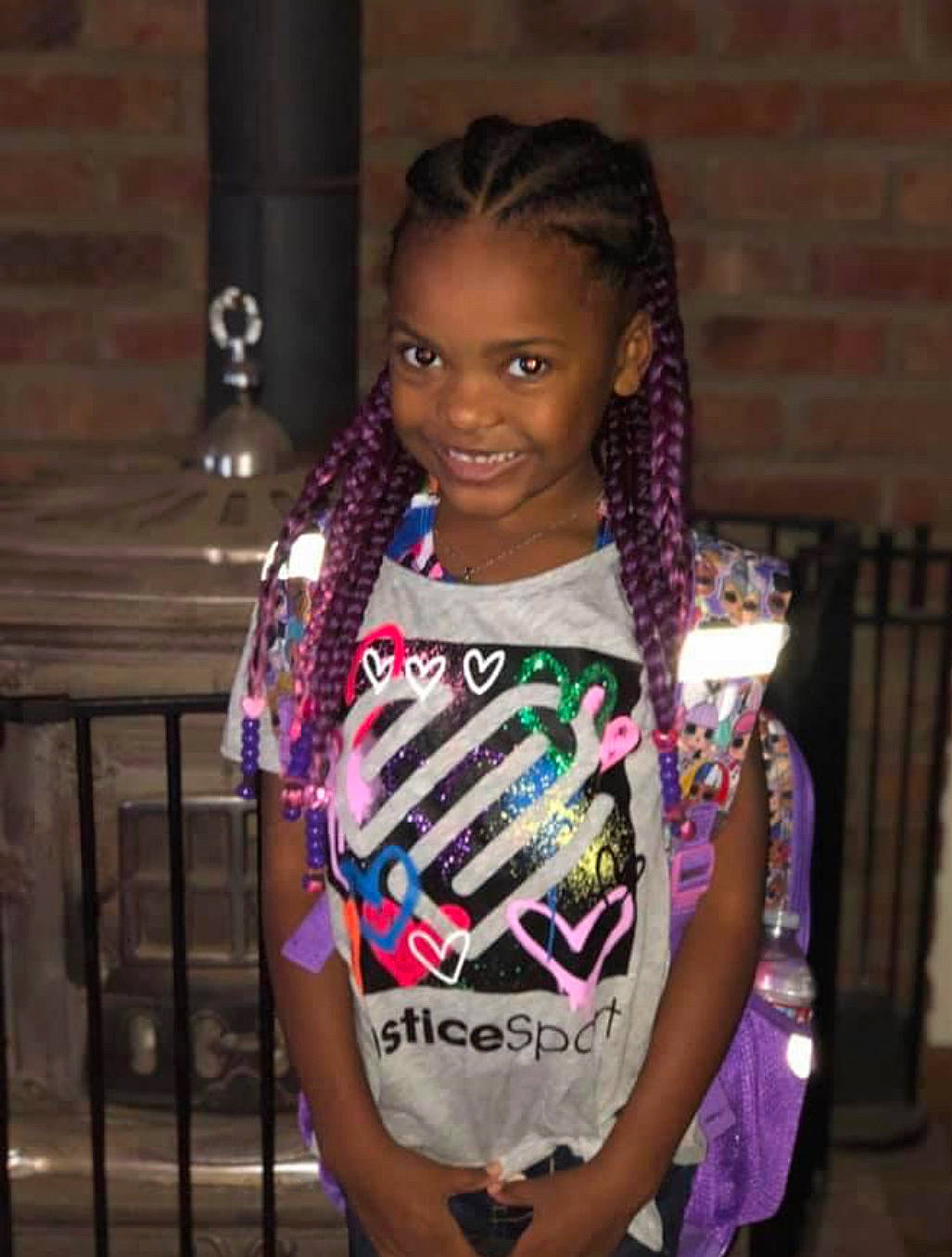Breanna joined the competition — help win amazing prizes! child, cool, cornrows, electric_blue, event, face, fashion_accessory, fashion_design, fun, hair, happy, head, jewellery, joy, magenta, necklace, person, pink, purple, sleeve