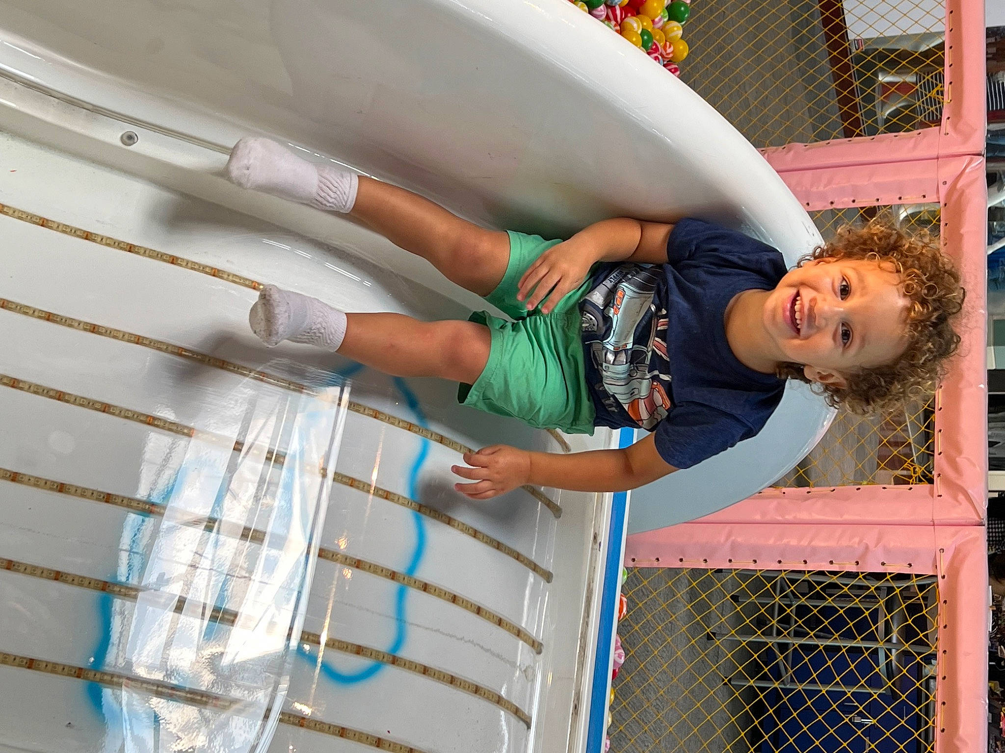 Kendrick joined the competition — help win amazing prizes! ceiling, child, elbow, engineering, fun, happy, human_leg, joy, leisure, pattern, person, recreation, shorts, t_shirt, textile, thigh, vacation, water, wire