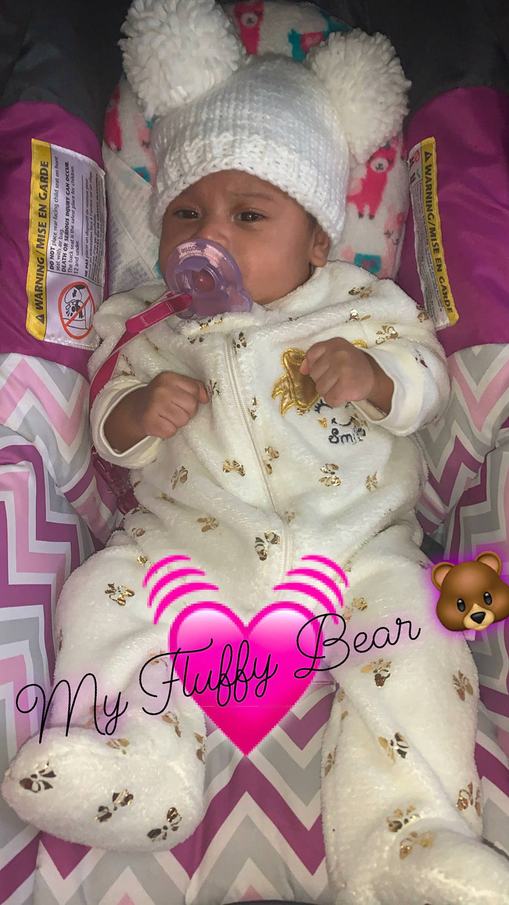 Jazelle joined the competition — help win amazing prizes! baby, cheek, child, headwear, person, photo_caption, pink, product, smile, toddler