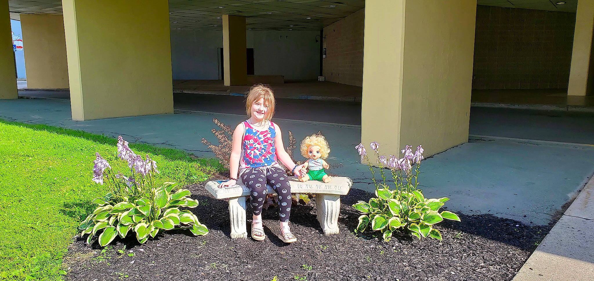 Lilliana joined the competition — help win amazing prizes! annual_plant, flower, garden, grass, grass_family, groundcover, home, house, joy, landscape, landscaping, leisure, outdoor_furniture, people_in_nature, person, pink, plant, shrub, sitting, summer
