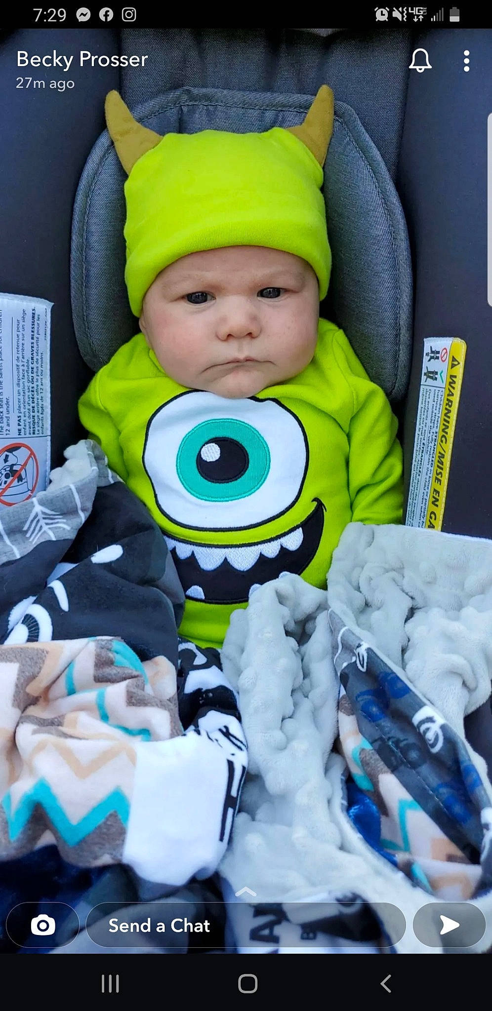 Arlow is registered to the contest to win money with this photo: baby, baby_products, baby_safety, baby_toddler_clothing, blue, cheek, child, comfort, cool, electric_blue, green, headwear, linens, person, photograph, product, sleeve, t_shirt, textile, toddler