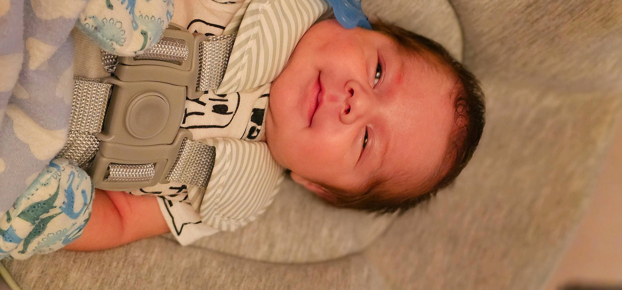 Gage joined the competition — help win amazing prizes! baby, baby_products, baby_toddler_clothing, bedtime, cheek, child, comfort, eyelash, finger, gadget, happy, nail, pattern, person, skin, sleep, sleeve, smile, thumb, toddler