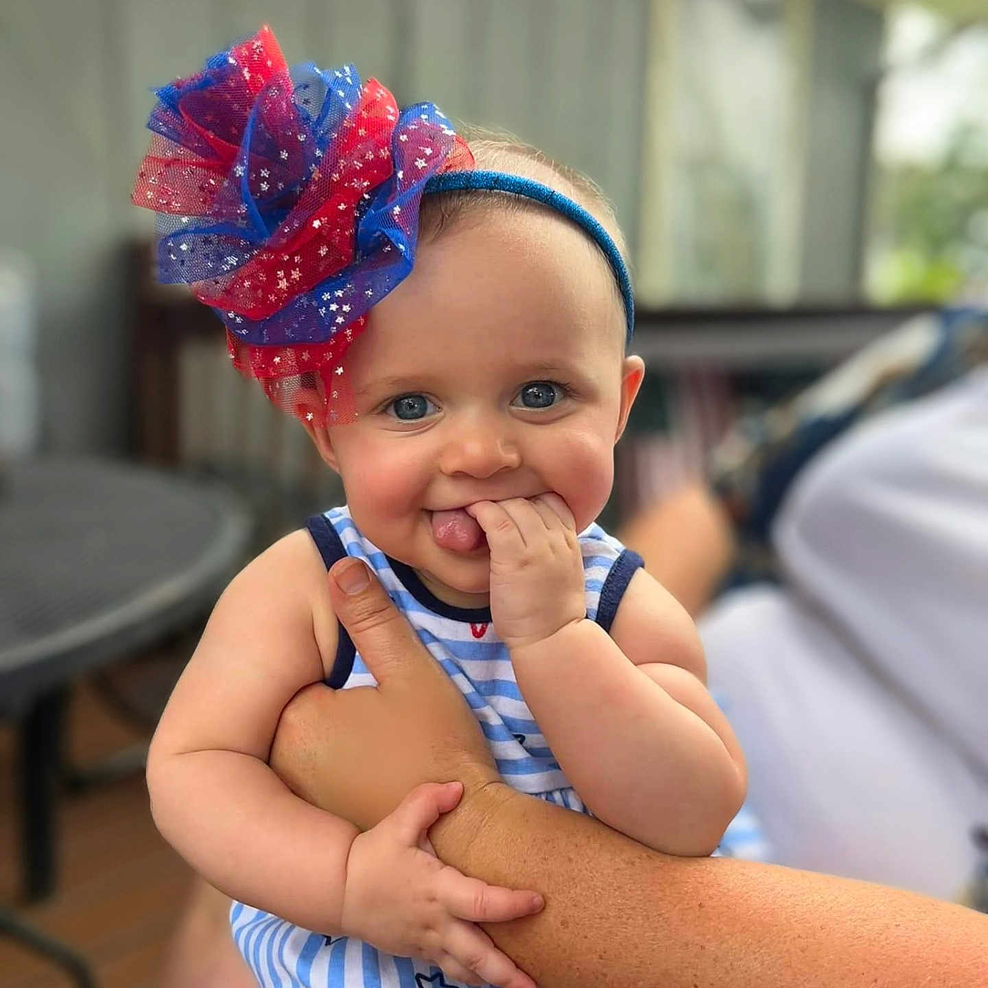 Sadie is registered to the contest to win money with this photo: accessories, baby, bodypart, bracelet, clothing, cream, dress, face, finger, hand, happy, hat, head, jewelry, person, photography, plant, portrait, pottedplant, smile
