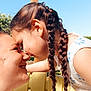 Younala participe au concours pour gagner de l'argent avec cette photo : adult, affection, braided_hair, casual_clothing, child, closeup, face, family, happy, interaction, love, nature, outdoor, person, portrait, sky, smile, sunlight, togetherness, yellow_chair
