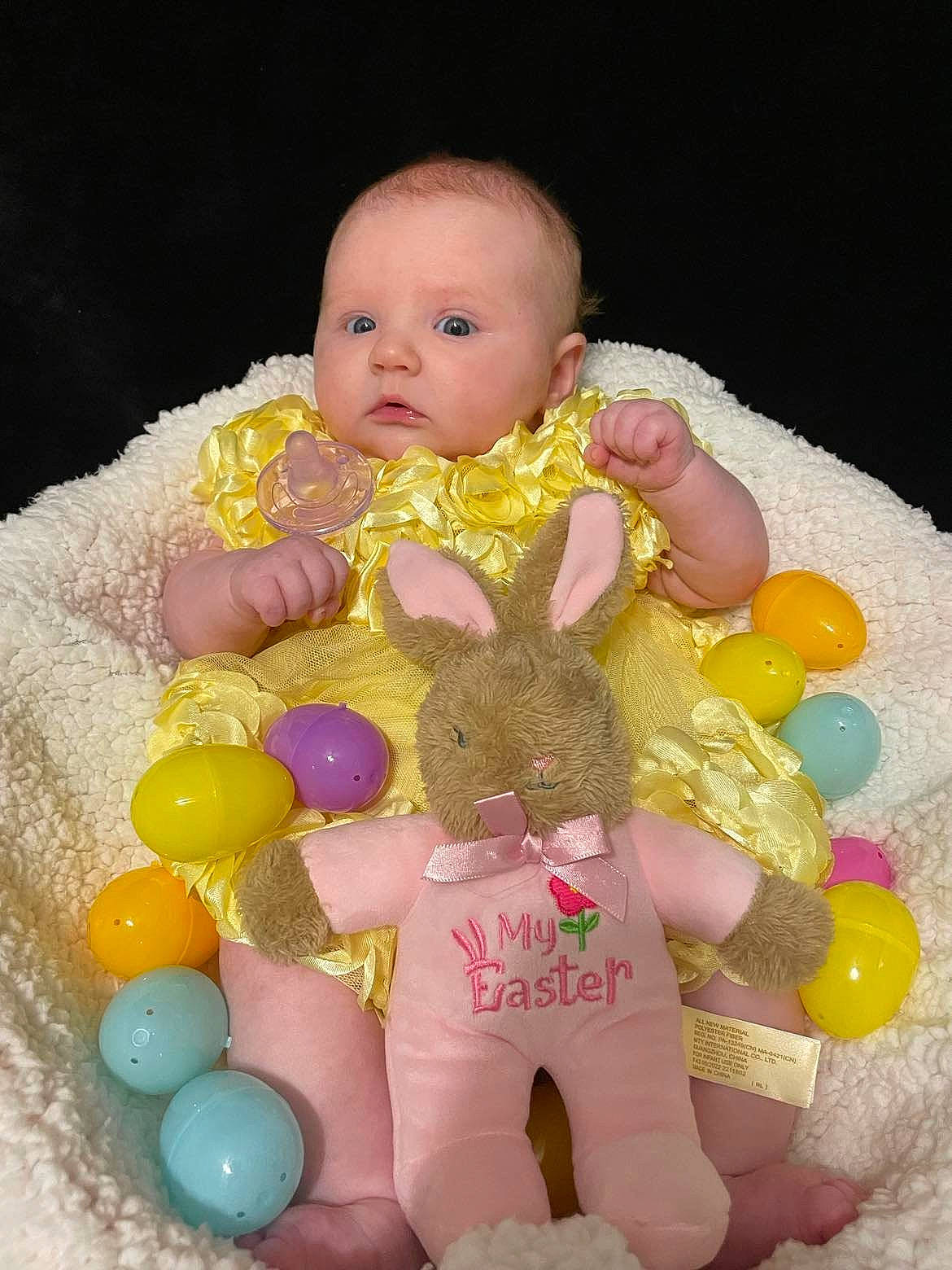 Brooklyn joined the competition — help win amazing prizes! baby, baby_products, baby_toddler_clothing, baby_toys, balloon, cheek, child, event, fun, happy, party_supply, person, pink, product, skin, sweetness, textile, toddler, toy, white