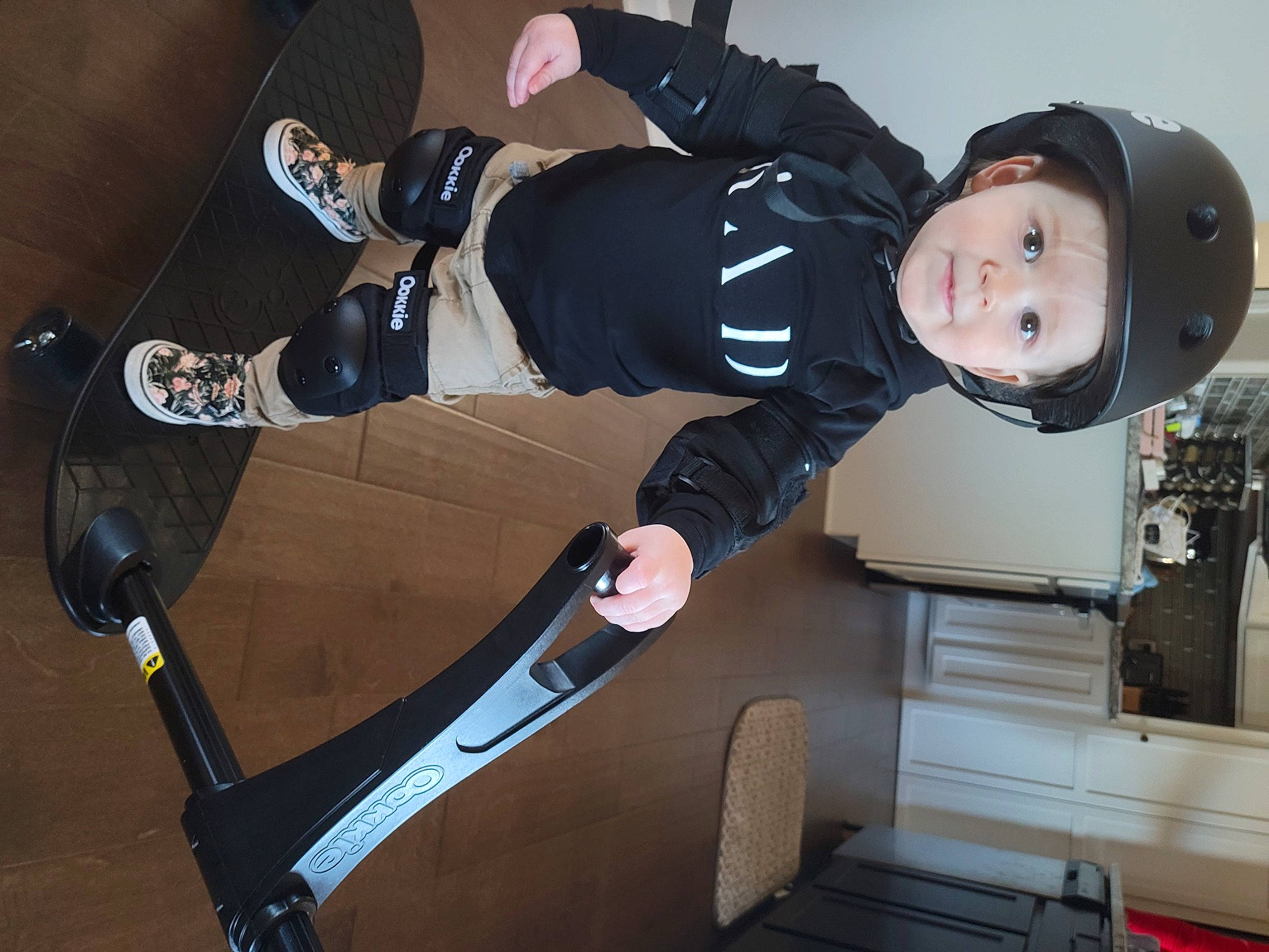 Holden joined the competition — help win amazing prizes! bicycle_fork, bicycle_frame, boot, costume, elbow, fun, glove, headwear, helmet, human_leg, knee, person, personal_protective_equipment, recreation, room, sitting, sock, sports_equipment, sports_gear, sportswear