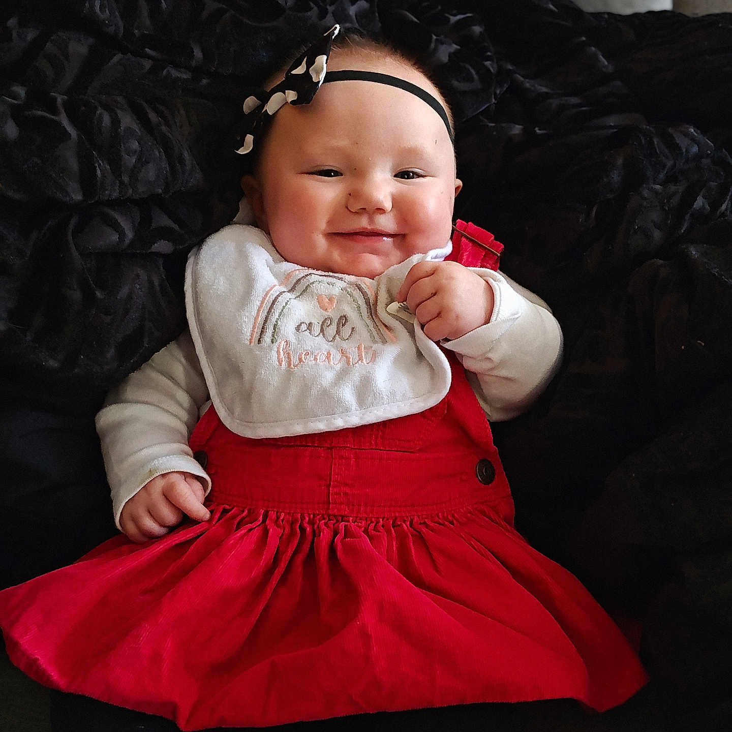 Aria joined the competition — help win amazing prizes! baby, bodypart, bonnet, clothing, couch, cushion, dress, face, finger, furniture, hand, happy, hat, head, homedecor, newborn, pants, person, photography, portrait