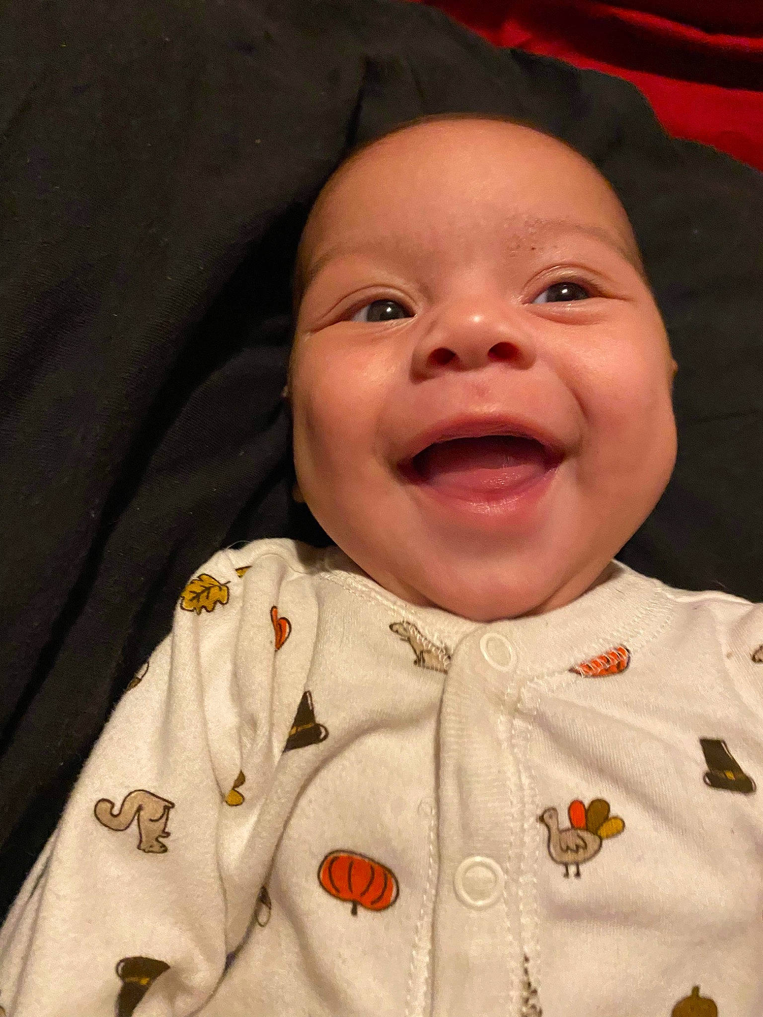 Adrhianna is registered to the contest to win money with this photo: baby, cheek, chin, eye, eyebrow, face, forehead, happy, head, human_body, jaw, lip, mouth, nose, outerwear, person, skin, sleeve, smile, textile