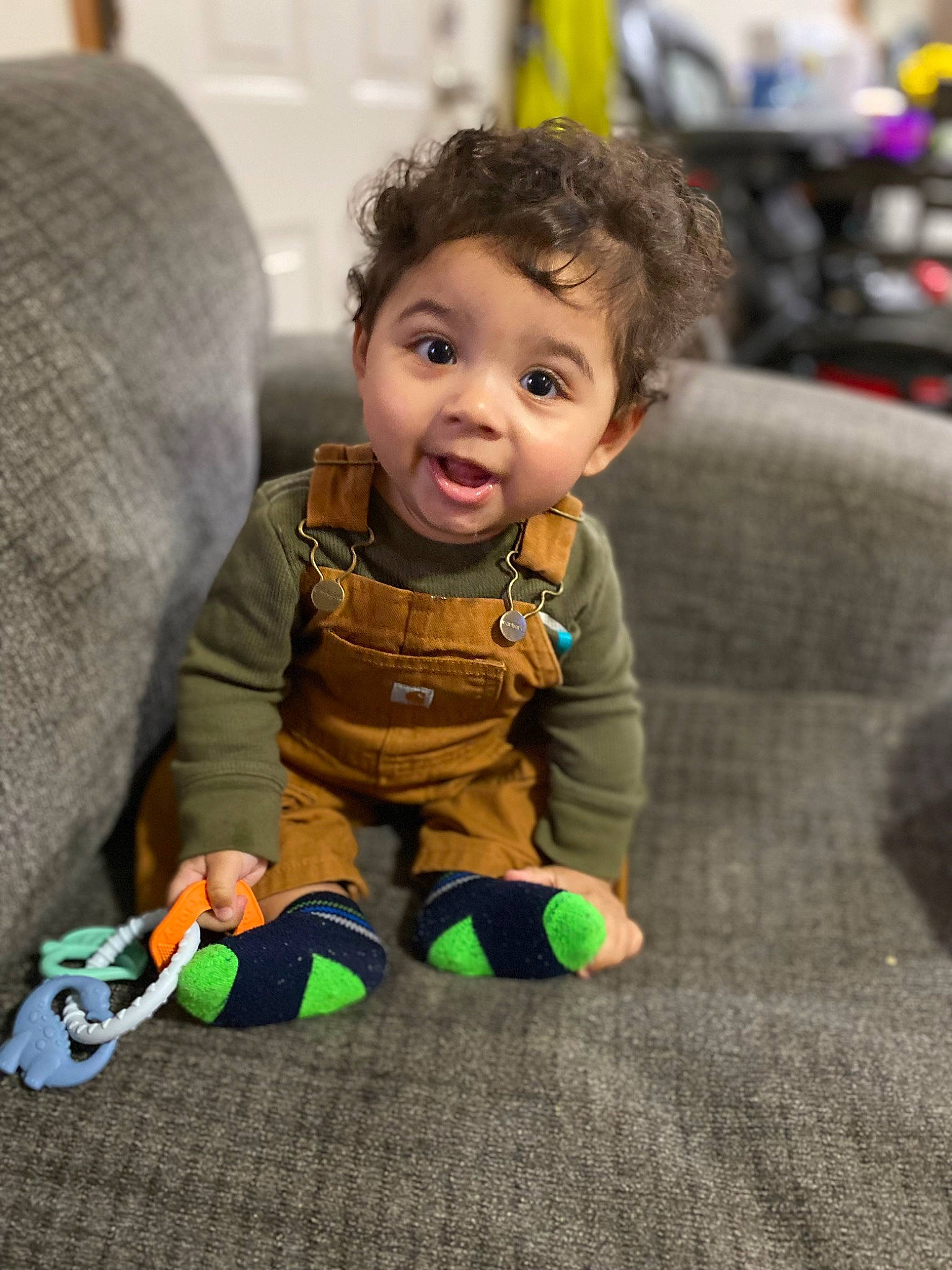 Blaze is registered to the contest to win money with this photo: baby, baby_toddler_clothing, cheek, child, floor, flooring, fun, fur, grass, happy, iris, leisure, nose, person, play, sitting, skin, sleeve, smile, toddler