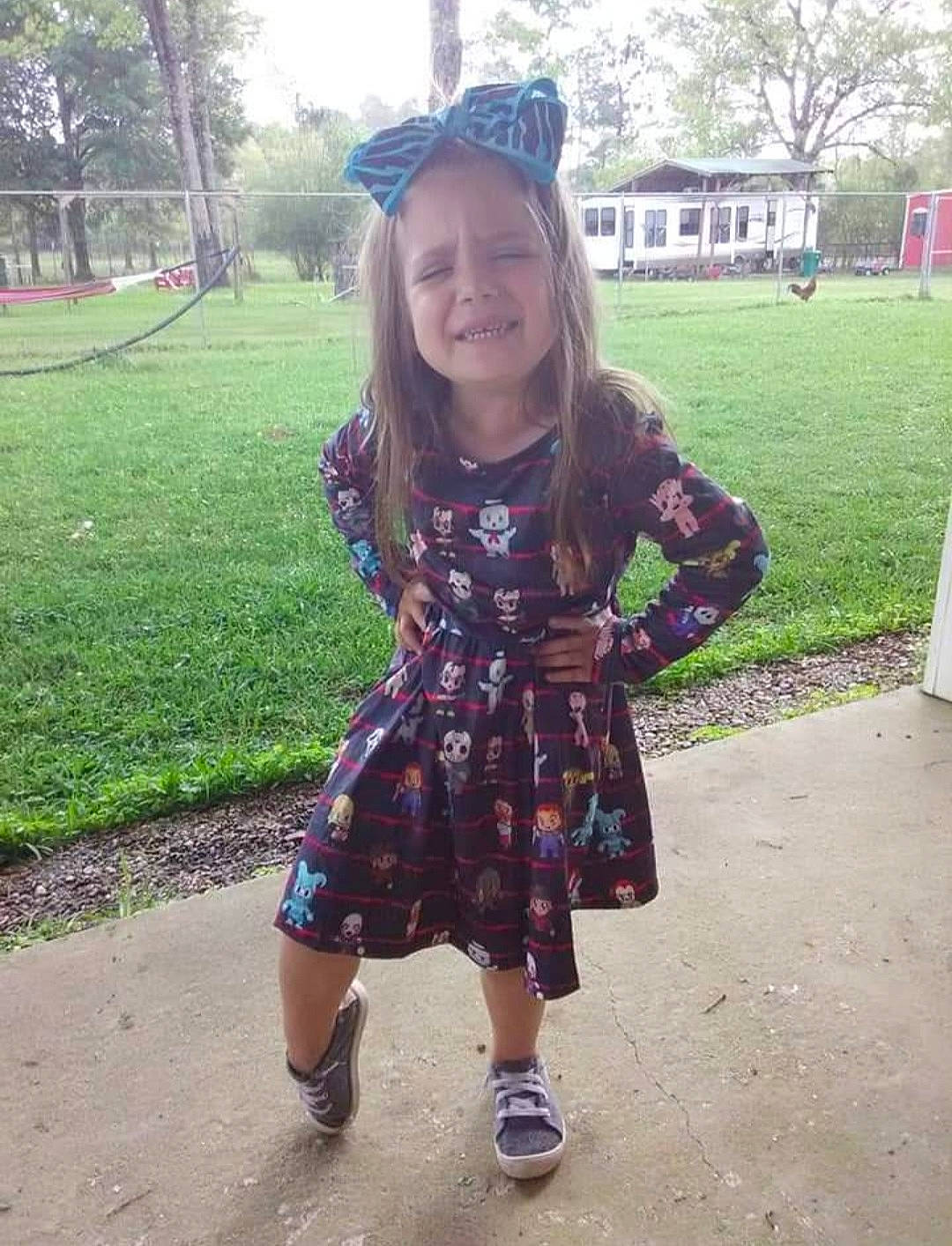 Alexys joined the competition — help win amazing prizes! dress, fun, grass, hair, happy, joy, long_hair, magenta, outerwear, person, pink, plaid, plant, purple, recreation, sleeve, smile, street_fashion, summer, tartan