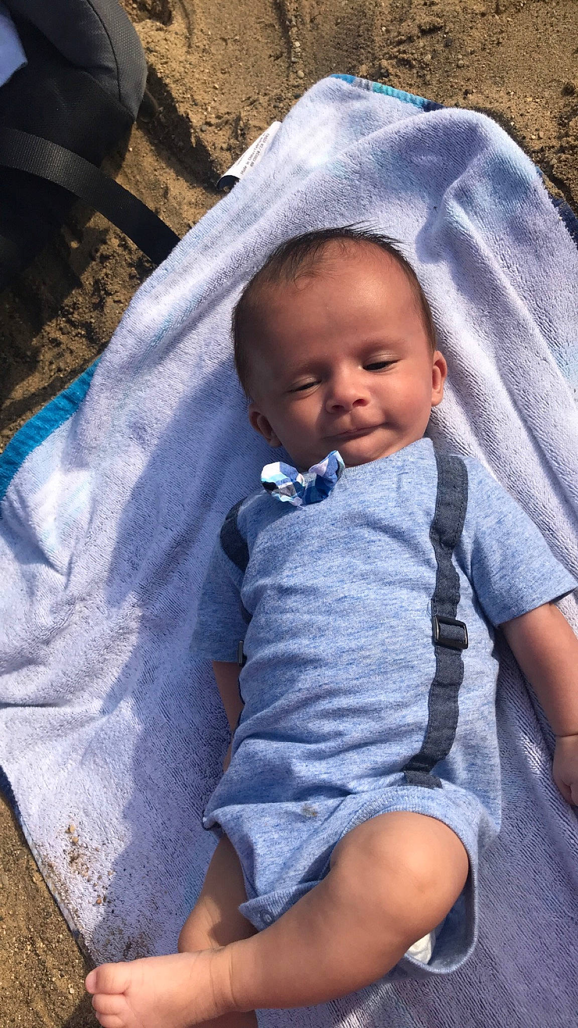 Immanuel is registered to the contest to win money with this photo: baby, baby_products, blue, cheek, child, eye, person, product, sitting, skin, smile, toddler