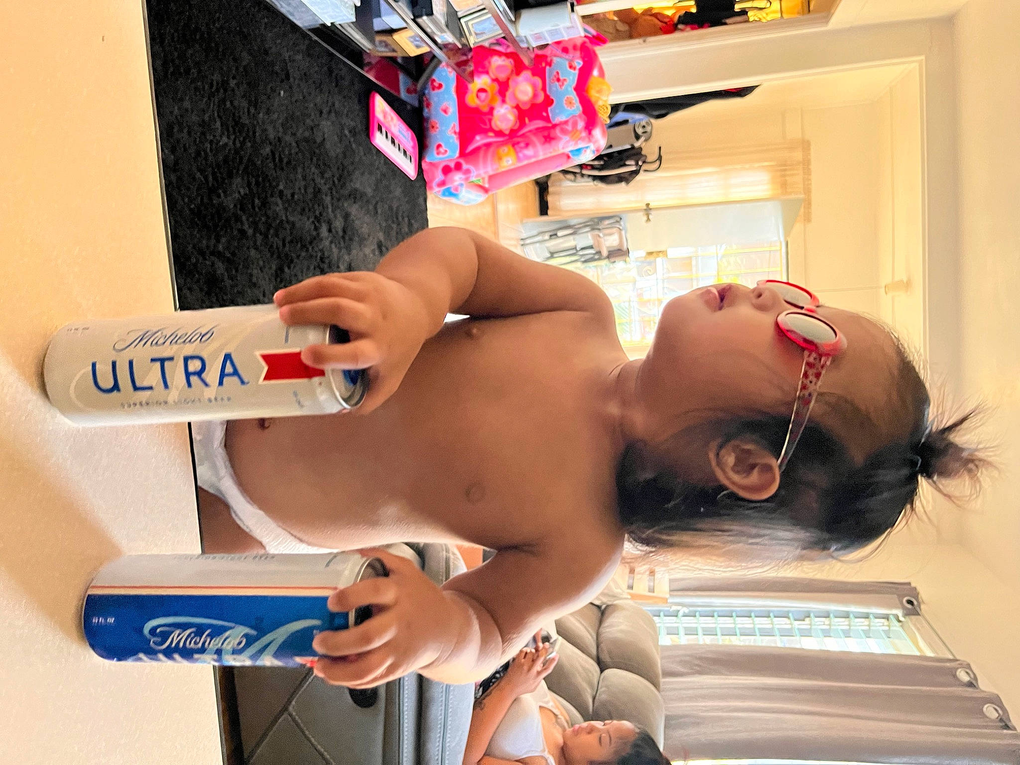 Elliana joined the competition — help win amazing prizes! abdomen, arm, barechested, chest, elbow, eyelash, eyewear, finger, flesh, glasses, hand, human_leg, joint, muscle, navel, person, room, swimwear, thigh, trunk