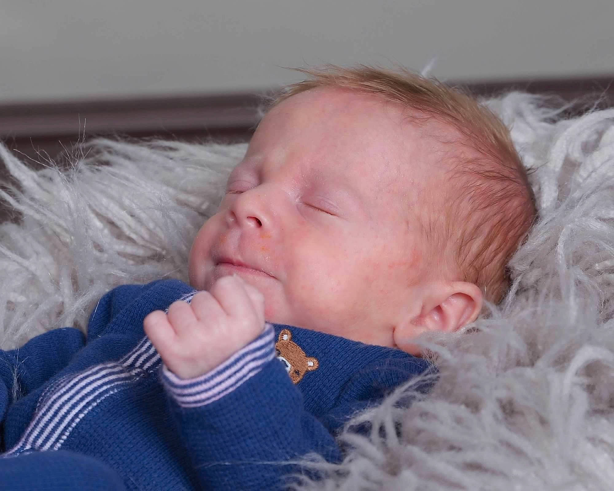 Zarek joined the competition — help win amazing prizes! baby, baby_sleeping, baby_toddler_clothing, bedtime, cheek, child, close_up, comfort, ear, fur, lip, mammal, nap, natural_material, person, sleep, sweater, toddler, wool