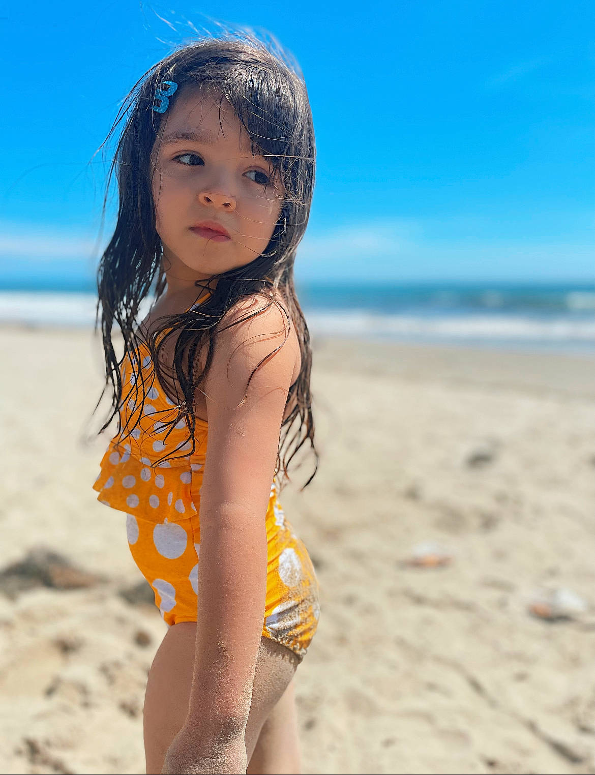 Olive joined the competition — help win amazing prizes! beach, black_hair, brassiere, eye, face, flash_photography, hair, happy, head, lingerie_top, long_hair, neck, people_in_nature, people_on_beach, person, sky, swimsuit_top, swimwear, thigh, waist