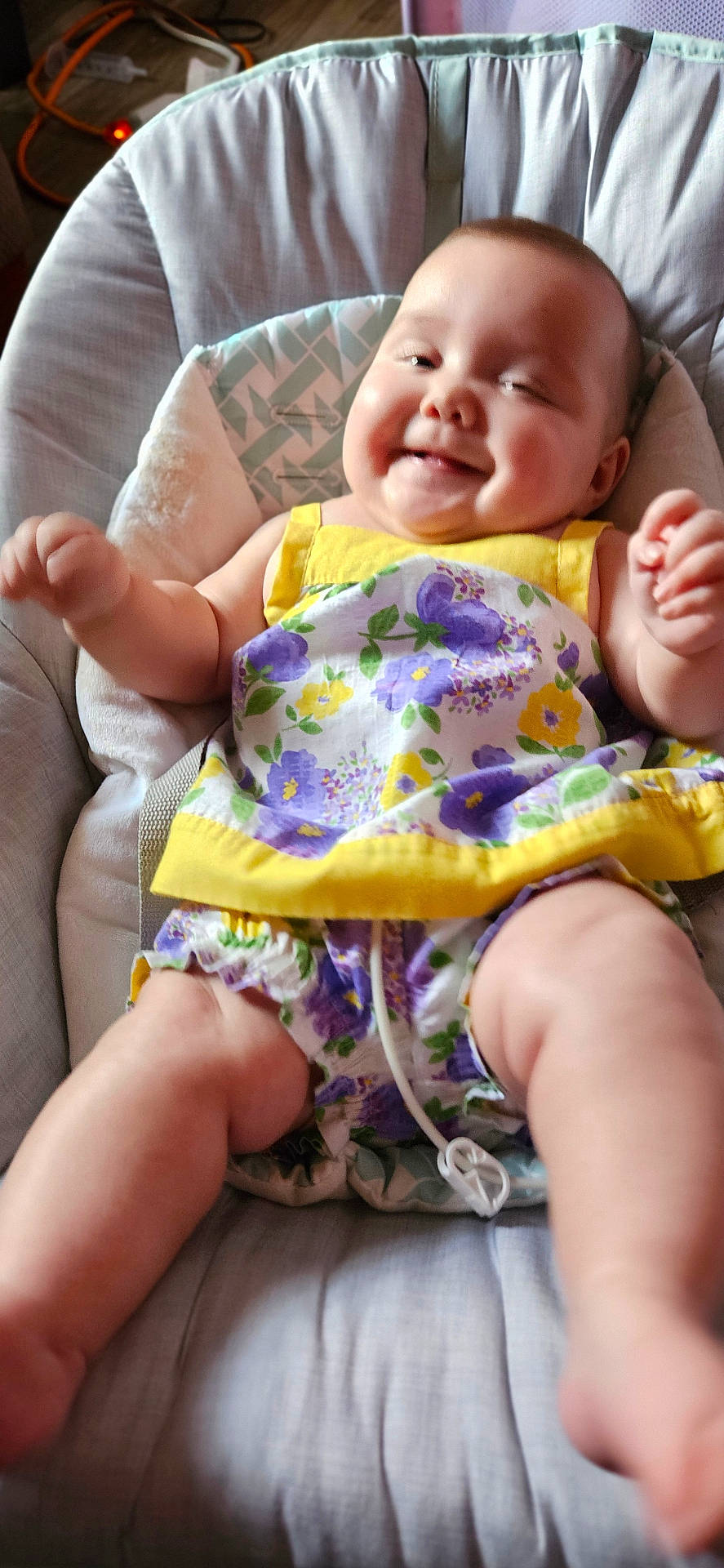 Athena is registered to the contest to win money with this photo: baby, bed, bodypart, chair, couch, crib, cushion, face, finger, furniture, hand, head, homedecor, infantbed, newborn, person, photography, portrait, quilt, sleeping