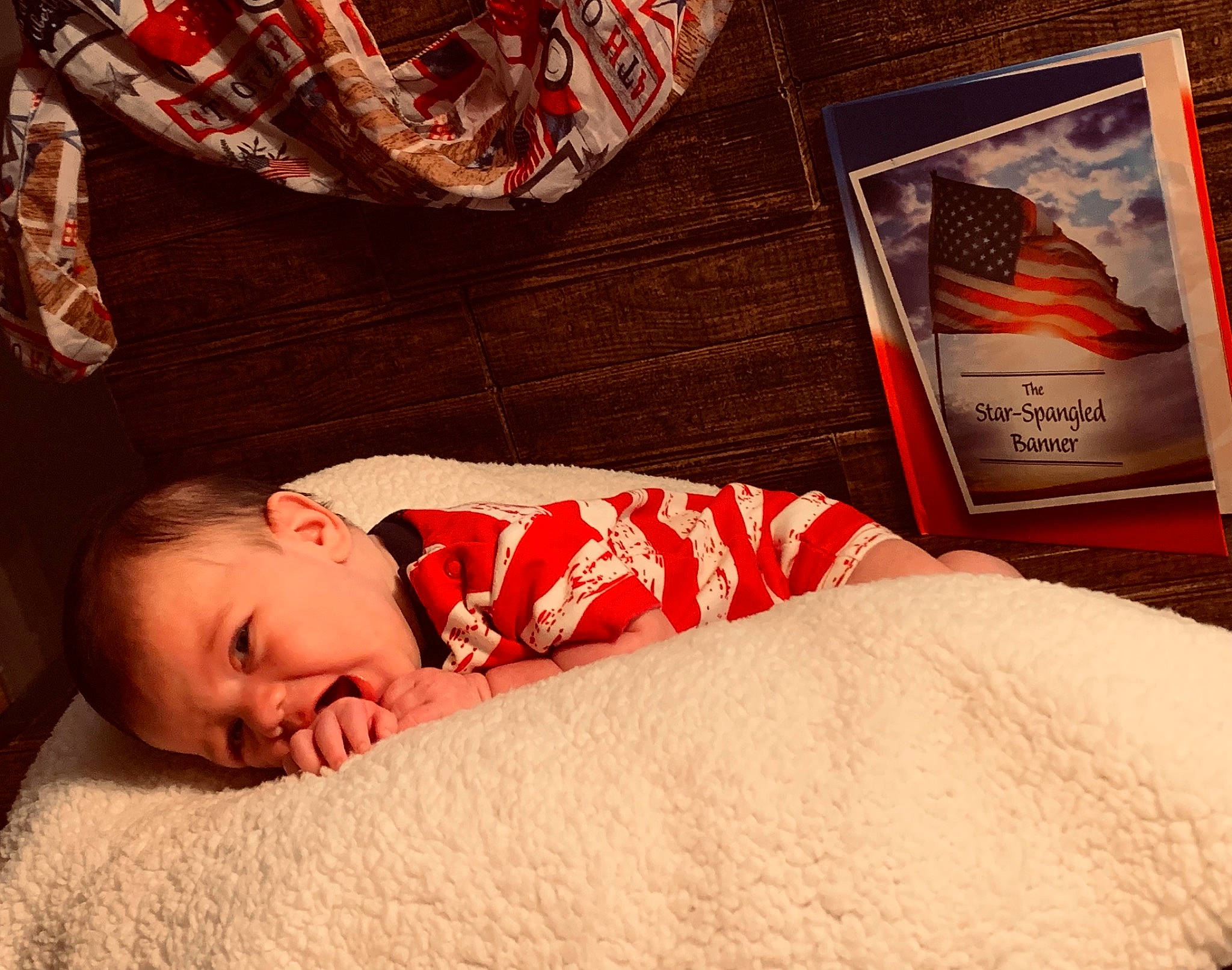 Kolton joined the competition — help win amazing prizes! baby, baby_sleeping, baby_toddler_clothing, beauty, bedding, child, cloud, comfort, flooring, happy, linens, mammal, orange, person, red, room, textile, tints_and_shades, toddler, vertebrate