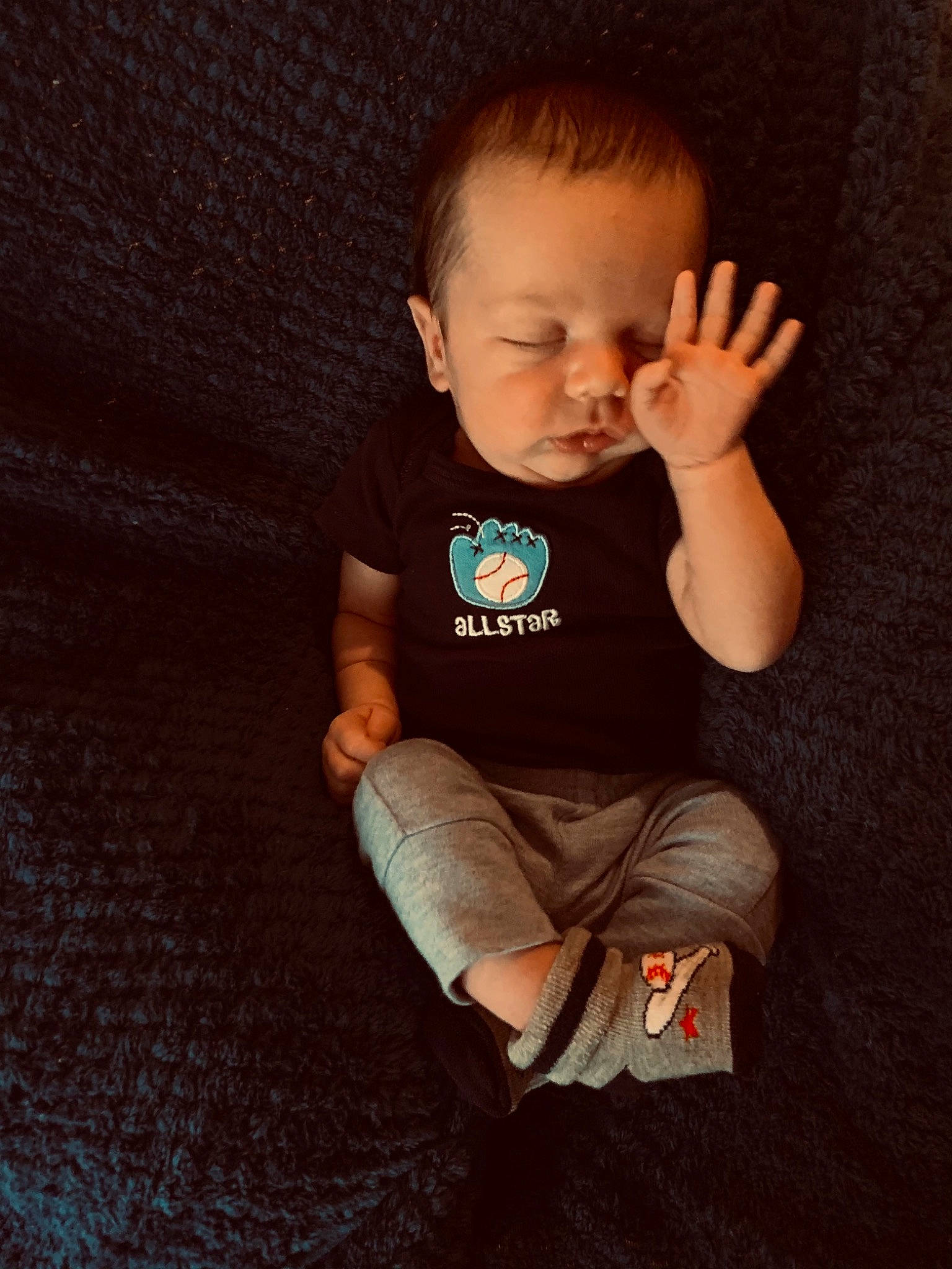 Kolton joined the competition — help win amazing prizes! arm, baby, baby_toddler_clothing, cheek, comfort, cool, eye, finger, flash_photography, floor, hand, human_body, iris, leg, mouth, nose, person, sleeve, standing, t_shirt