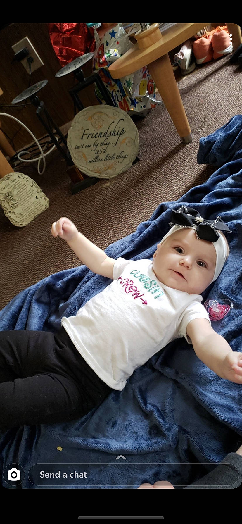 Kinley is registered to the contest to win money with this photo: child, headwear, person