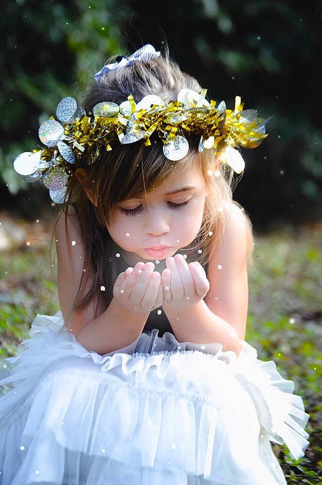Avyanna joined the competition — help win amazing prizes! child, costume, dress, fashion_accessory, flower, hair_accessory, happy, headgear, headpiece, person, petal, photo_shoot, photography, plant, spring, toddler