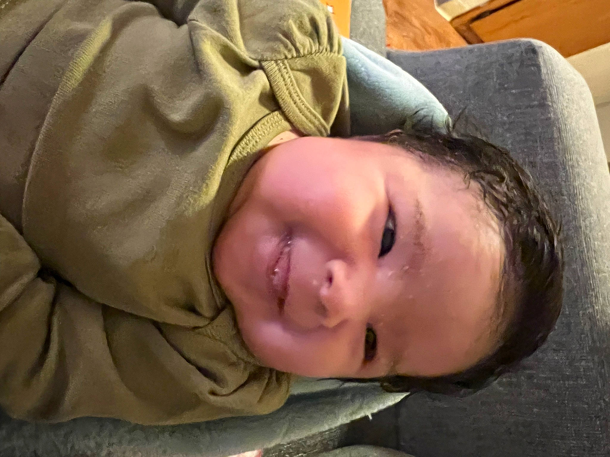 Amayah is registered to the contest to win money with this photo: baby, cheek, child, comfort, eyelash, grass, happy, hat, headgear, linens, nap, nose, person, portrait_photography, sitting, sleep, smile, toddler, tree, wood