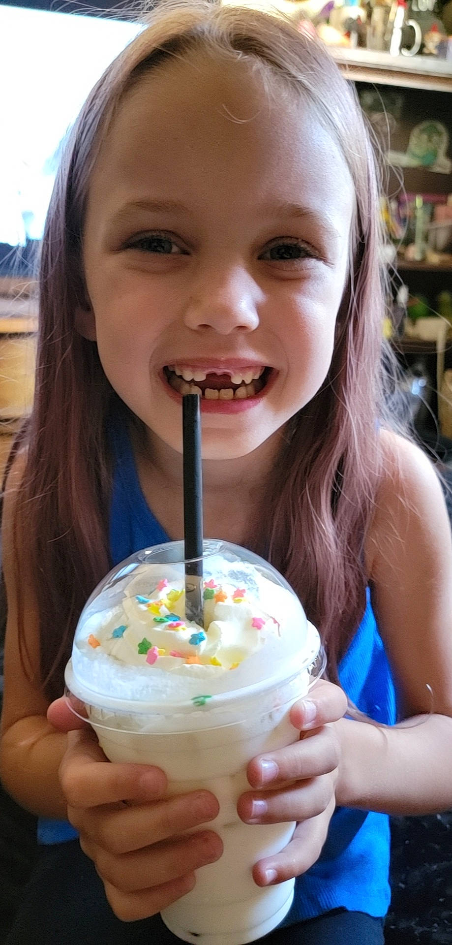 Amber joined the competition — help win amazing prizes! beauty, child, comfort_food, cuisine, dairy, dessert, dish, drink, drinking_straw, event, food, food_craving, fun, happy, ingredient, joy, person, recipe, smile, snapshot