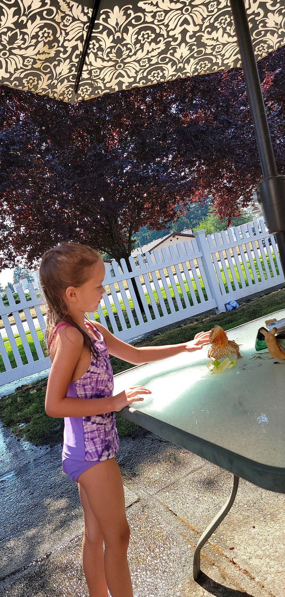 Amber joined the competition — help win amazing prizes! child, city, fence, fun, grass, green, happy, leisure, magenta, outdoor_furniture, people_in_nature, person, play, recreation, shade, sitting, summer, tints_and_shades, toddler, travel