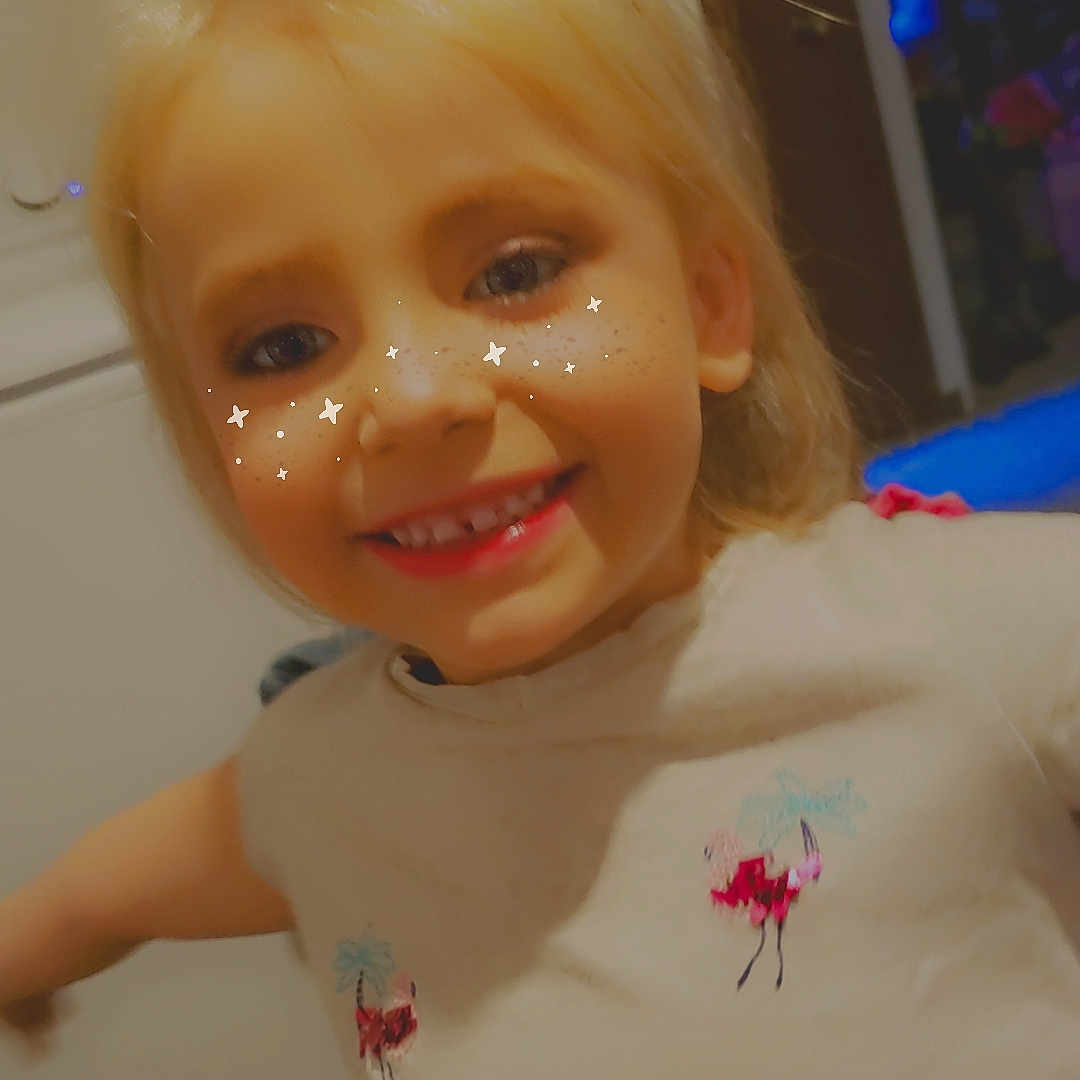 Alexandria joined the competition — help win amazing prizes! baby, bodypart, clothing, cream, dessert, dress, face, finger, food, hand, happy, head, icing, mouth, pattern, person, photography, portrait, smile, teeth