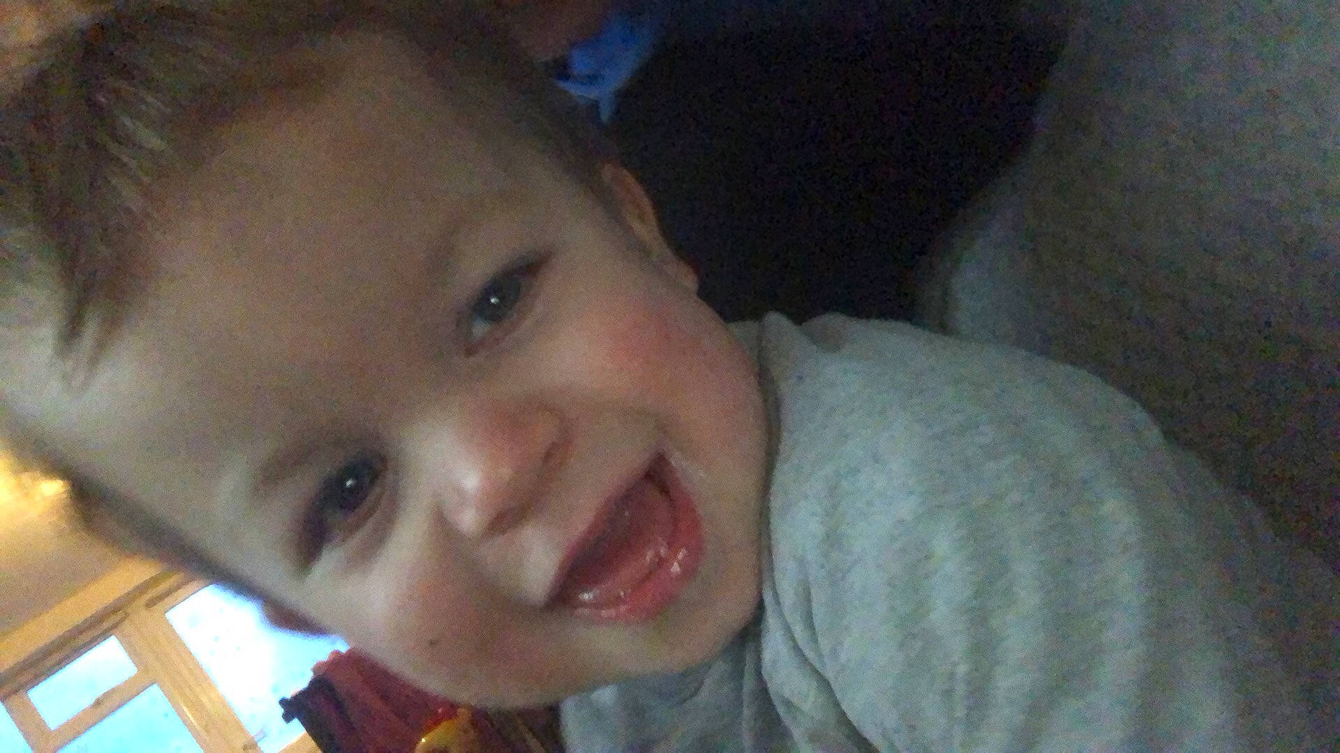 Ronnie is registered to the contest to win money with this photo: baby, baby_toddler_clothing, cheek, chin, ear, eye, eyebrow, eyelash, forehead, hair, happy, head, iris, jaw, lip, mouth, nose, person, skin, smile