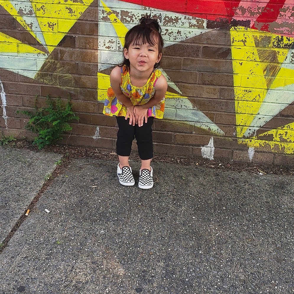 Verity joined the competition — help win amazing prizes! art, asphalt, child, fun, person, play, snapshot, yellow