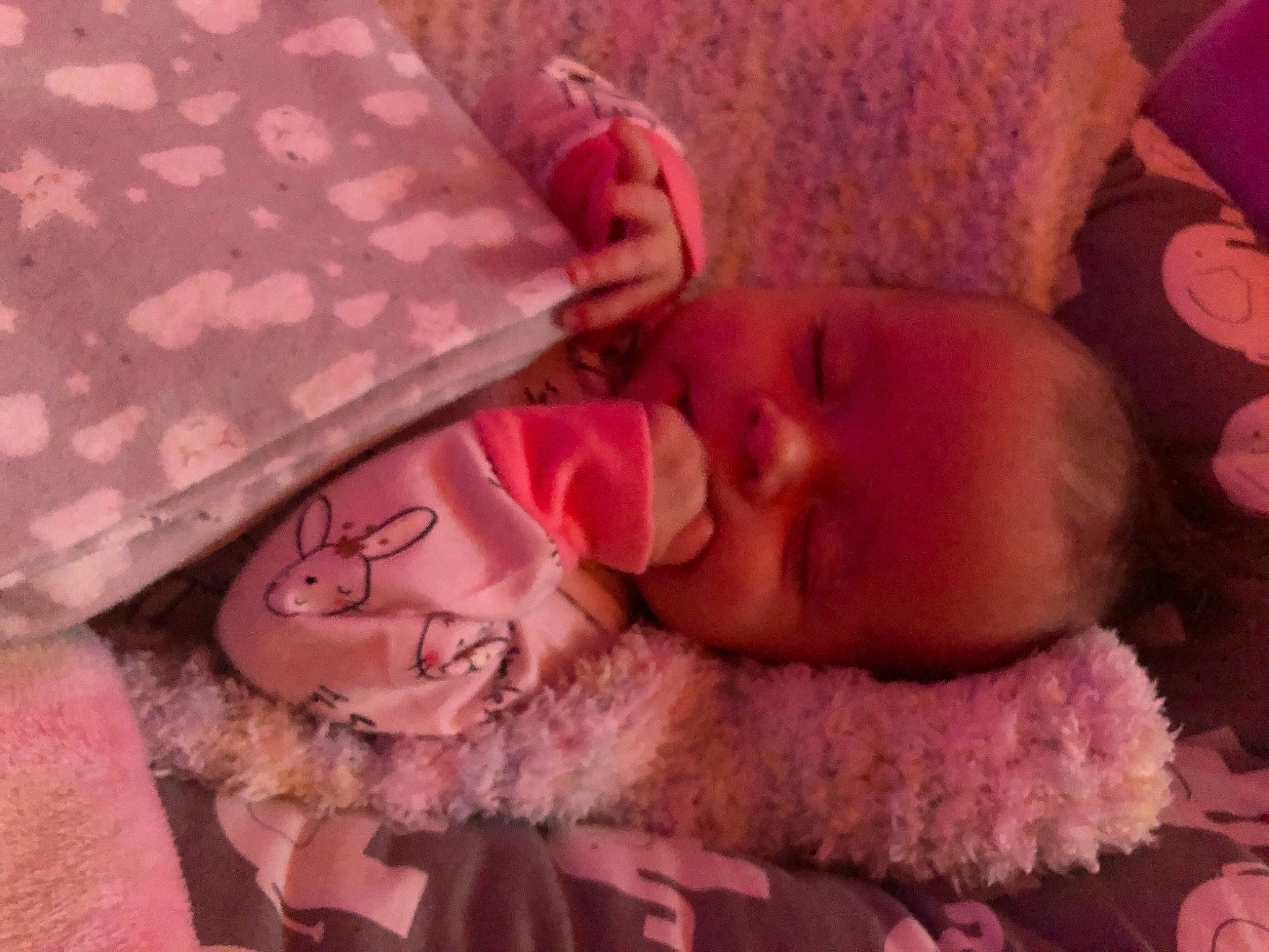 Haisley joined the competition — help win amazing prizes! baby, cheek, child, comfort, dress, ear, eye, facial_expression, finger, happy, head, human_body, iris, linens, lip, mouth, nose, person, pink, skin